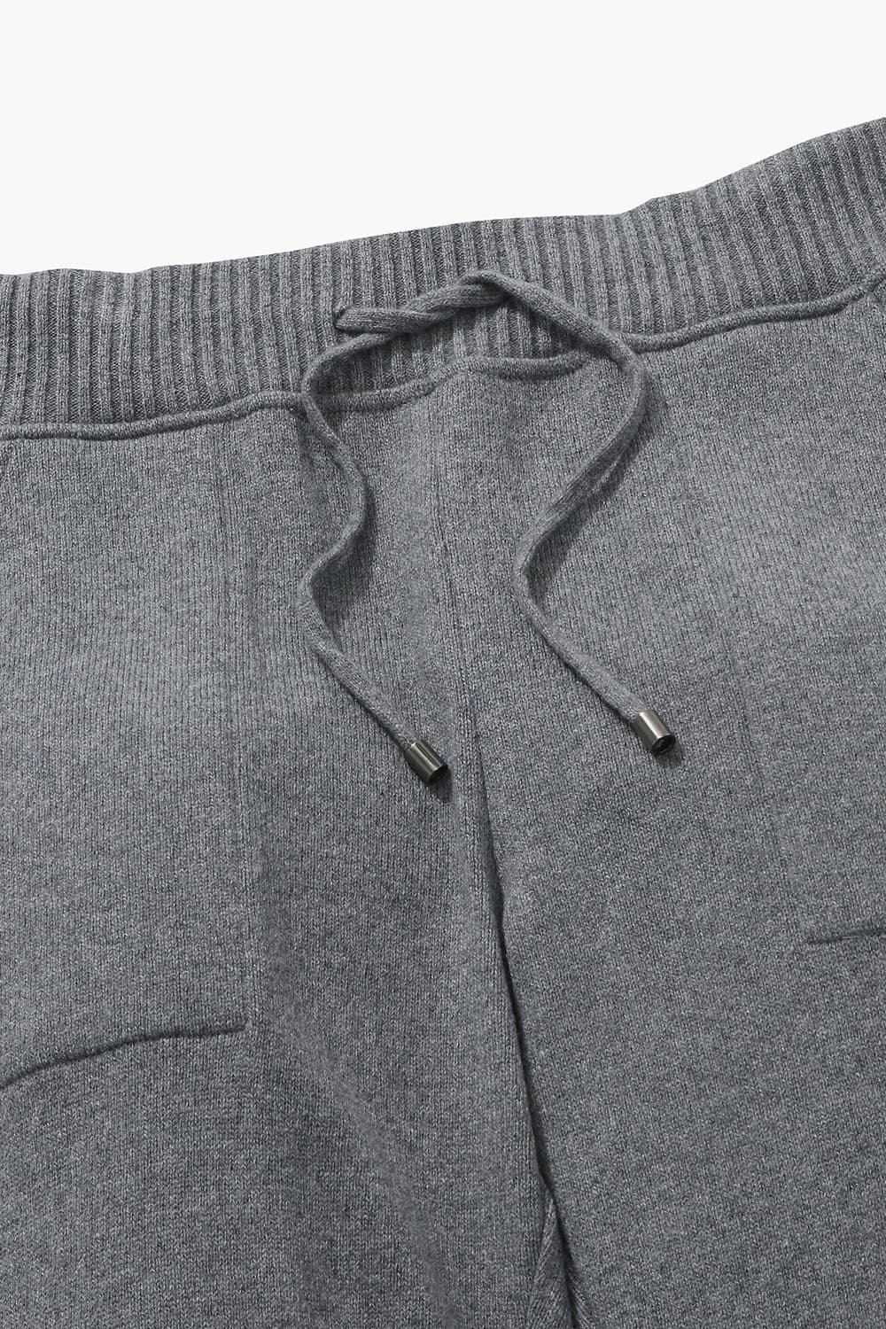 PANTALON 캐시미어 드로우스트링 조거 캐주얼 팬츠 BHR003H453809