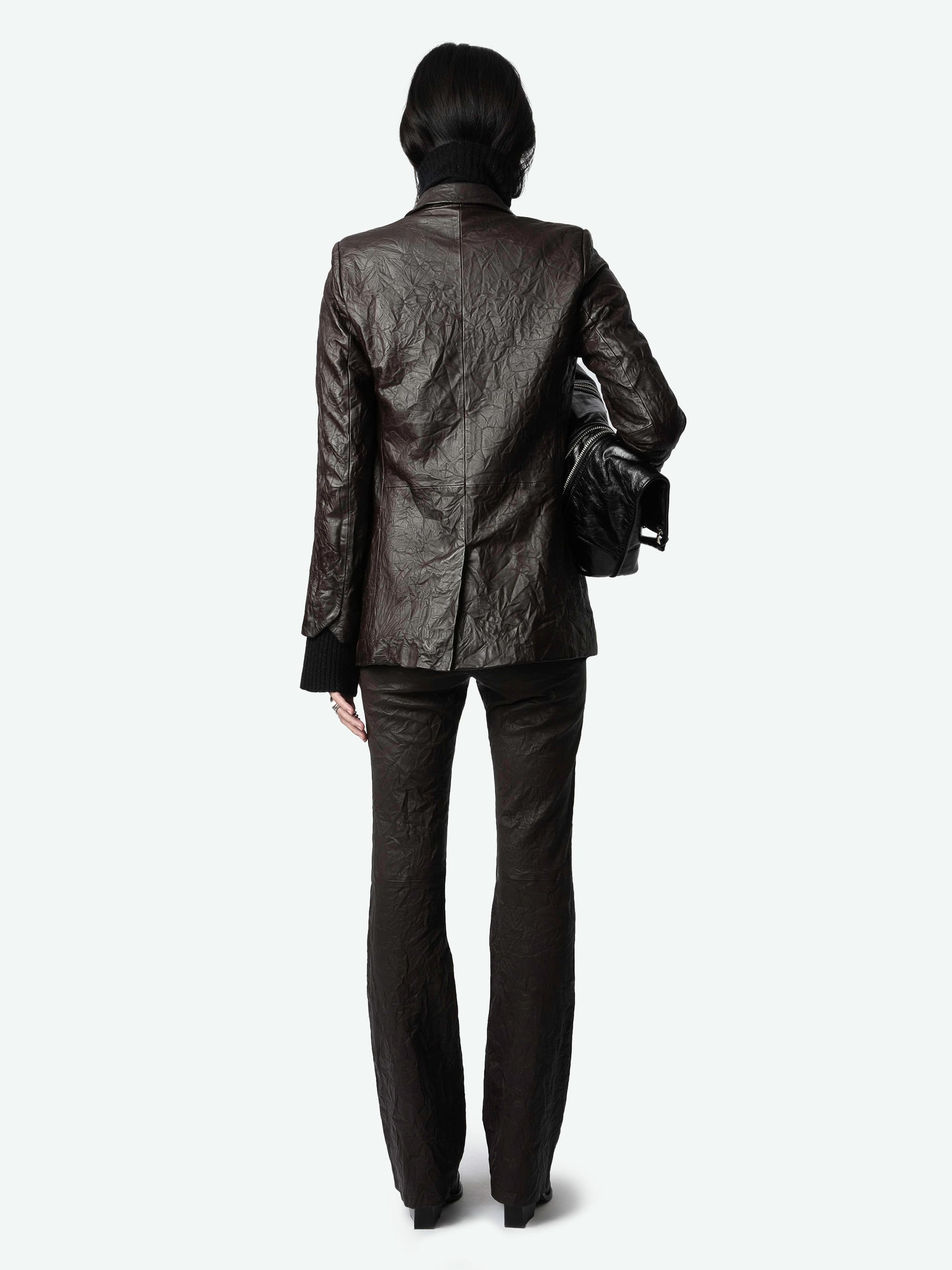 Valse Crinkled Leather Jacket