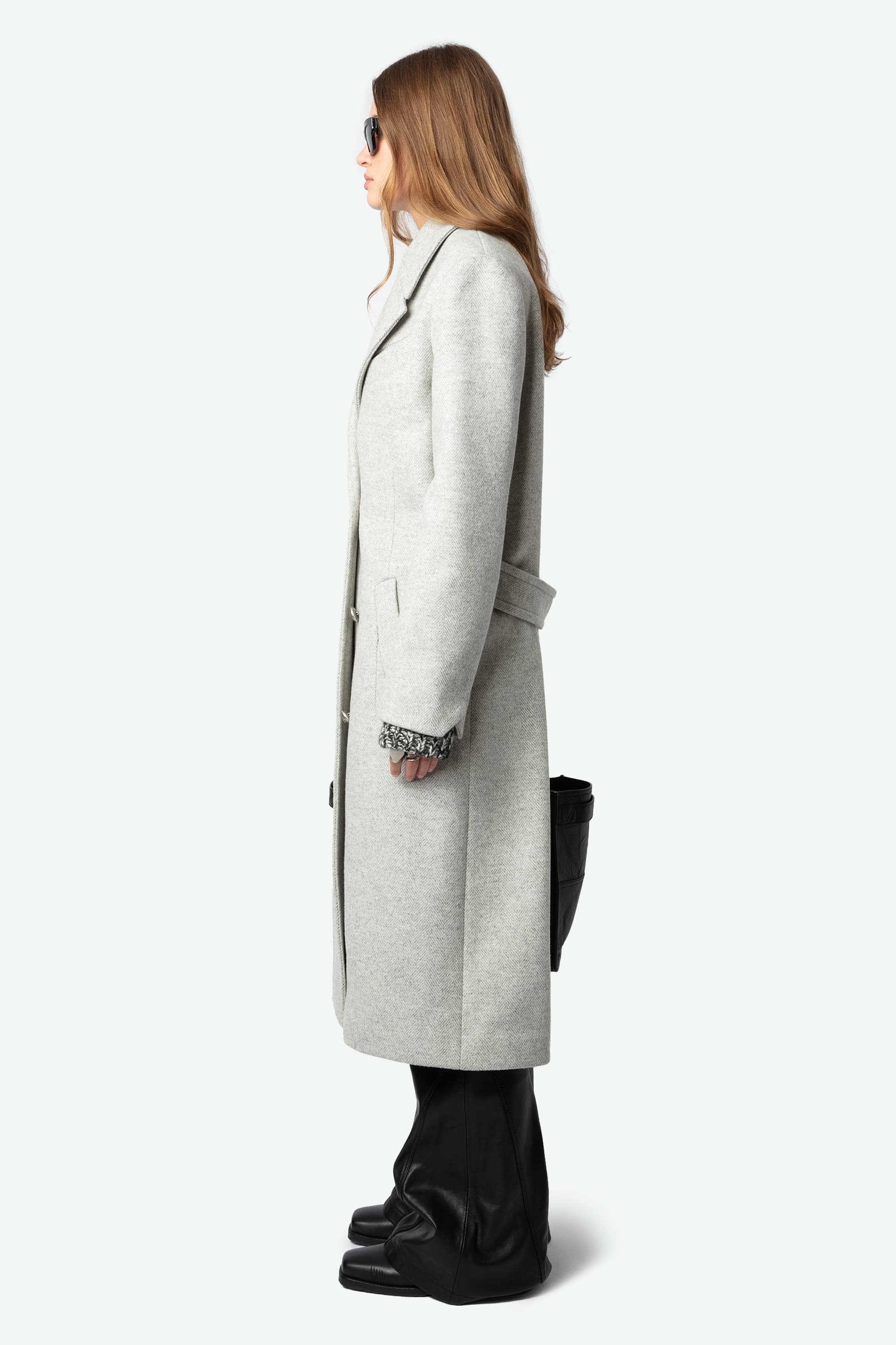 Mulan Chevron Wool Coat