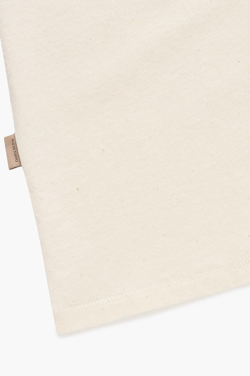 TOKE 코튼 빅 로고 102 아이보리 반소매 티셔츠