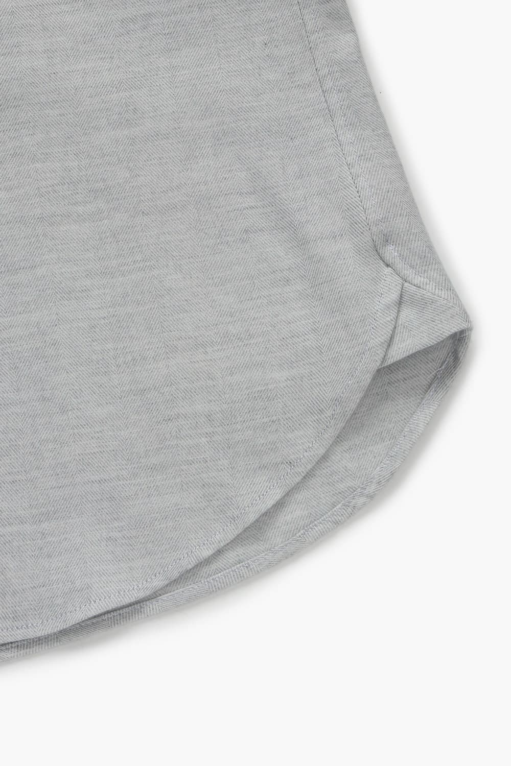 면 혼방 헤링본 플란넬 셔츠 BE163H441302