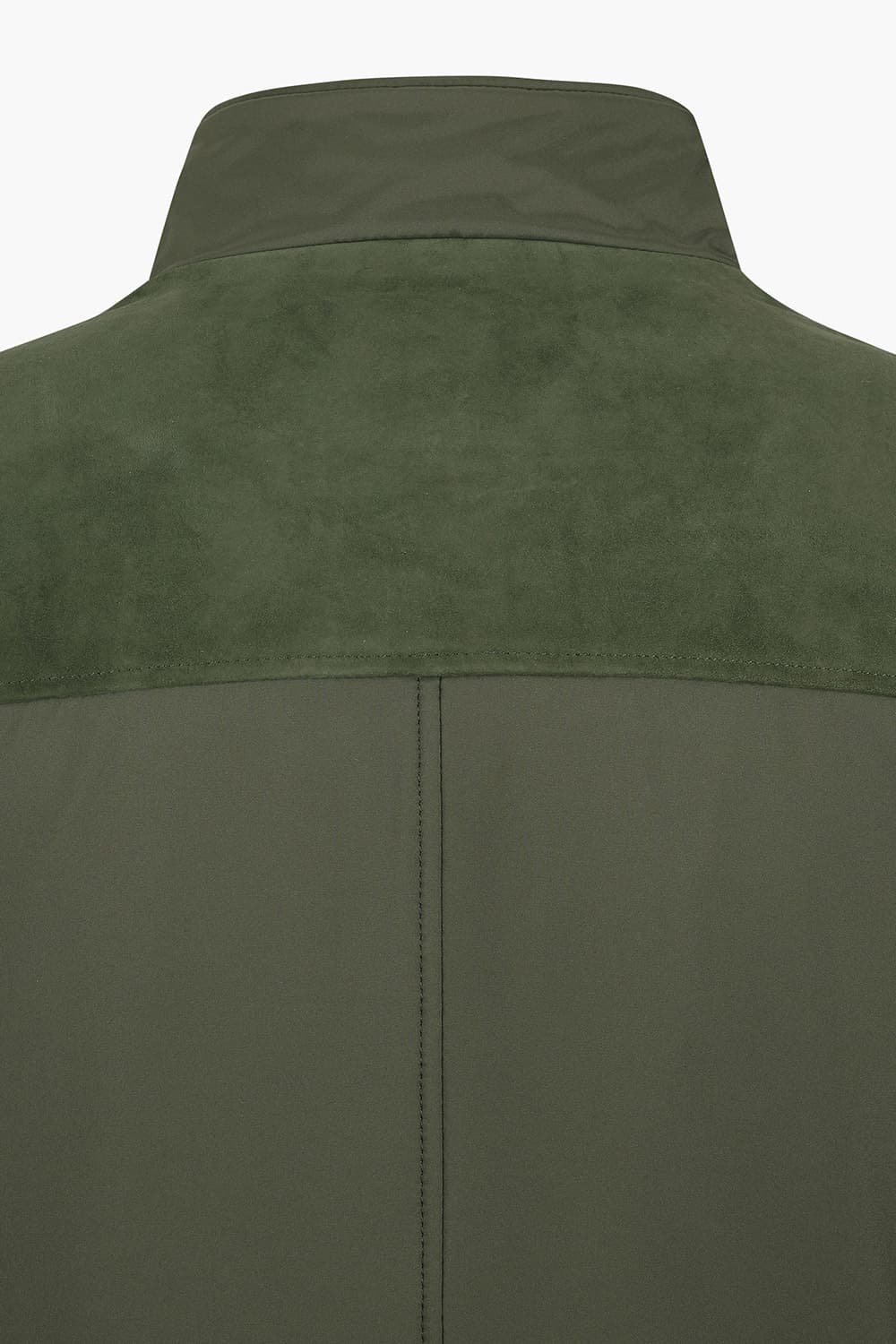 램스킨 스웨이드 패치 하이넥 점퍼 63T415CAMEO048