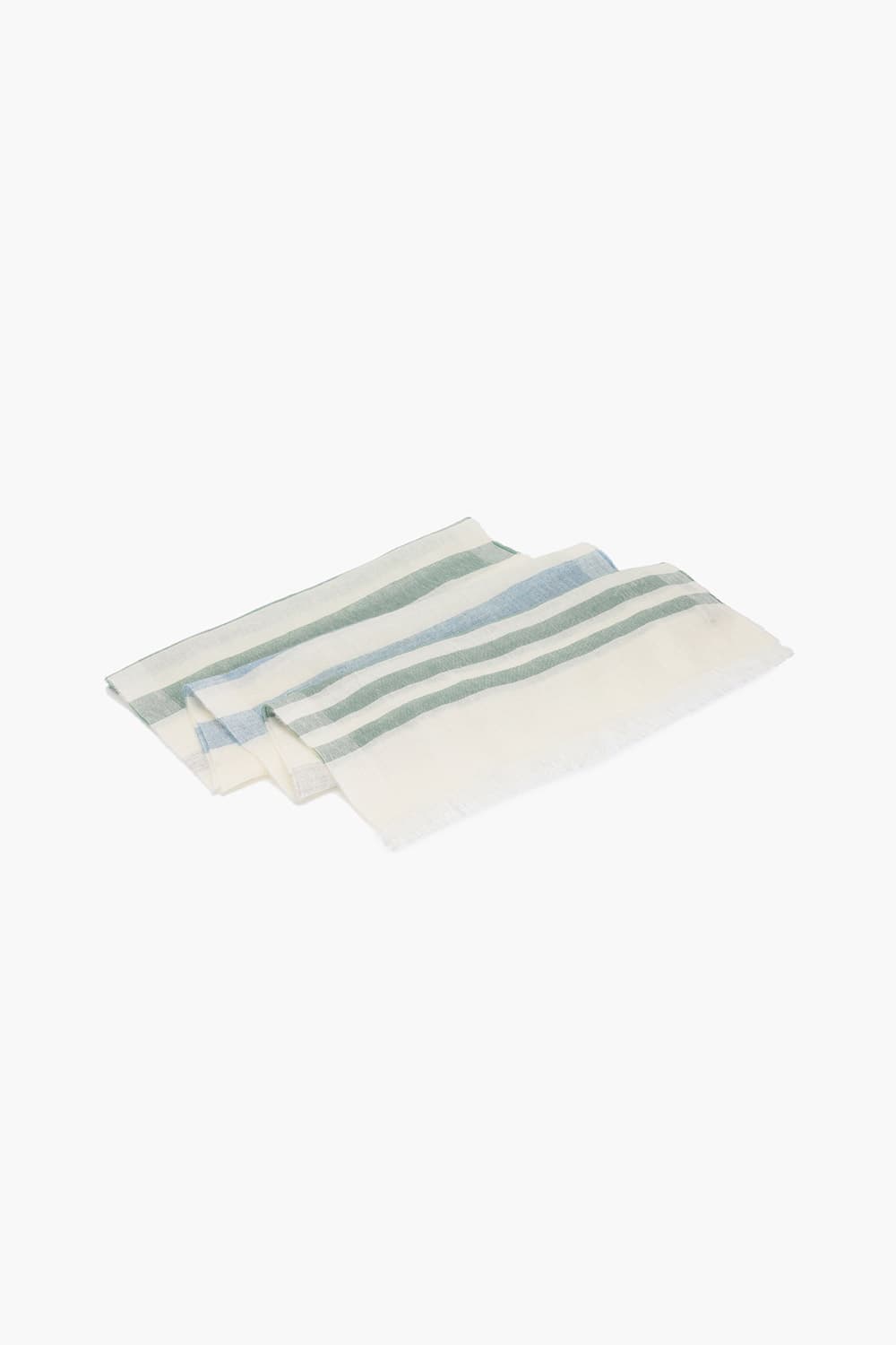 린넨 스트라이프 아이보리 스카프