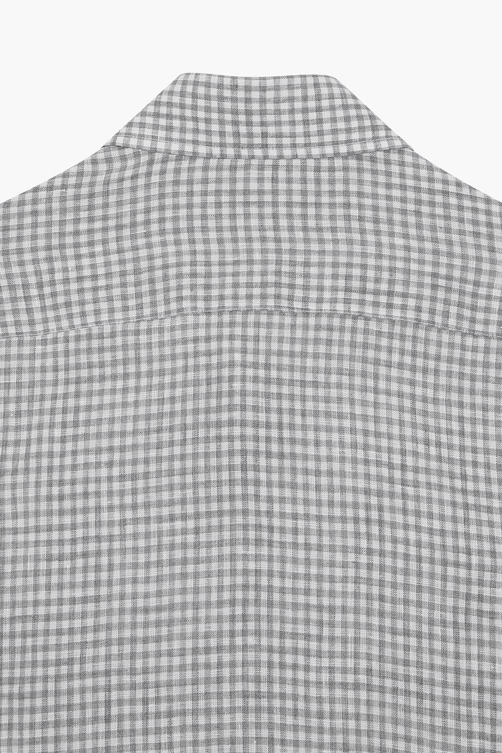 BEAULIEU 코튼 깅엄 체크 셔츠 BE070P544601