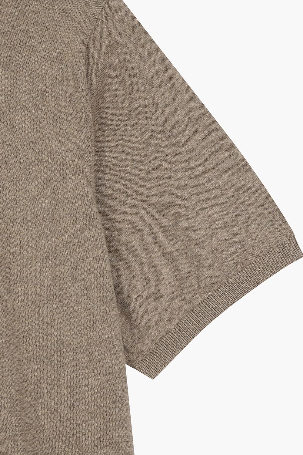 MC 코튼 폴로 501 브라운 반소매 니트