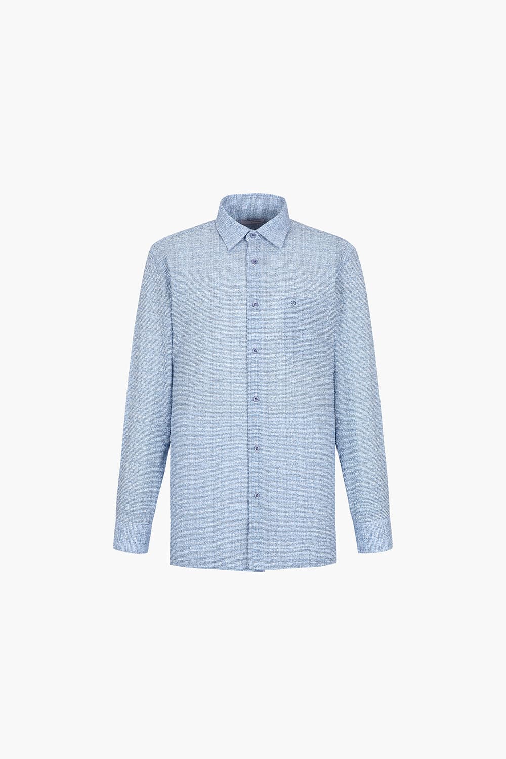 시어서커 미니 체크 120 비즈니스 셔츠 네이비 SE5SM11LS120SNY