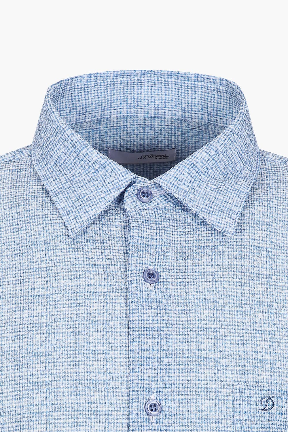 시어서커 미니 체크 120 비즈니스 셔츠 네이비 SE5SM11LS120SNY