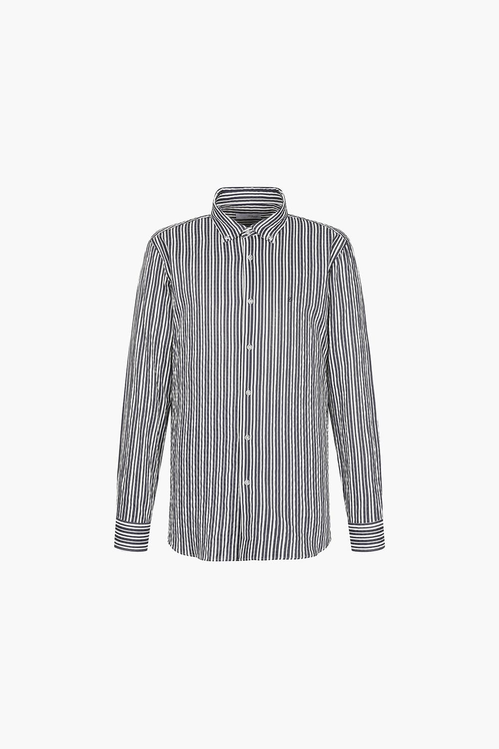 시어서커 스트라이프 324 컴포터블 셔츠 다크그레이 SE5SM21LS324SDY