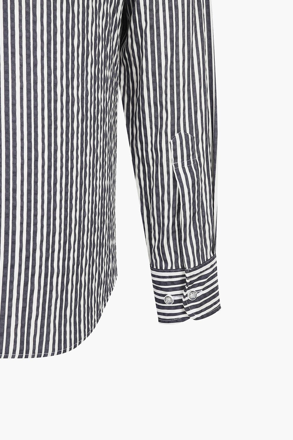 시어서커 스트라이프 324 컴포터블 셔츠 다크그레이 SE5SM21LS324SDY