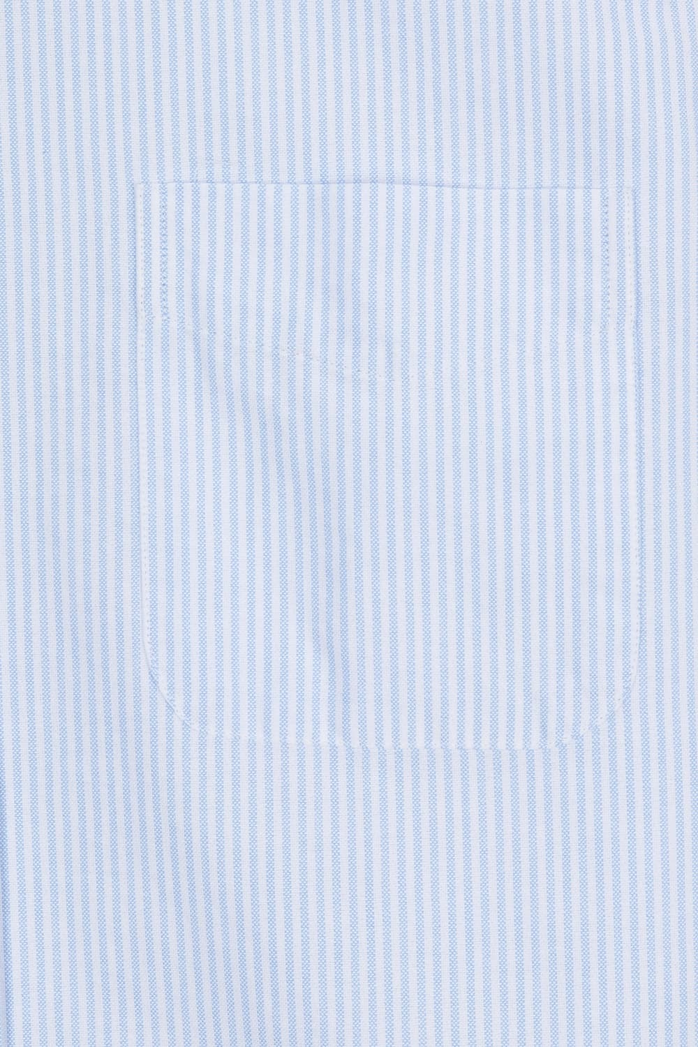 코튼 버튼 다운 카라 라이트블루 셔츠