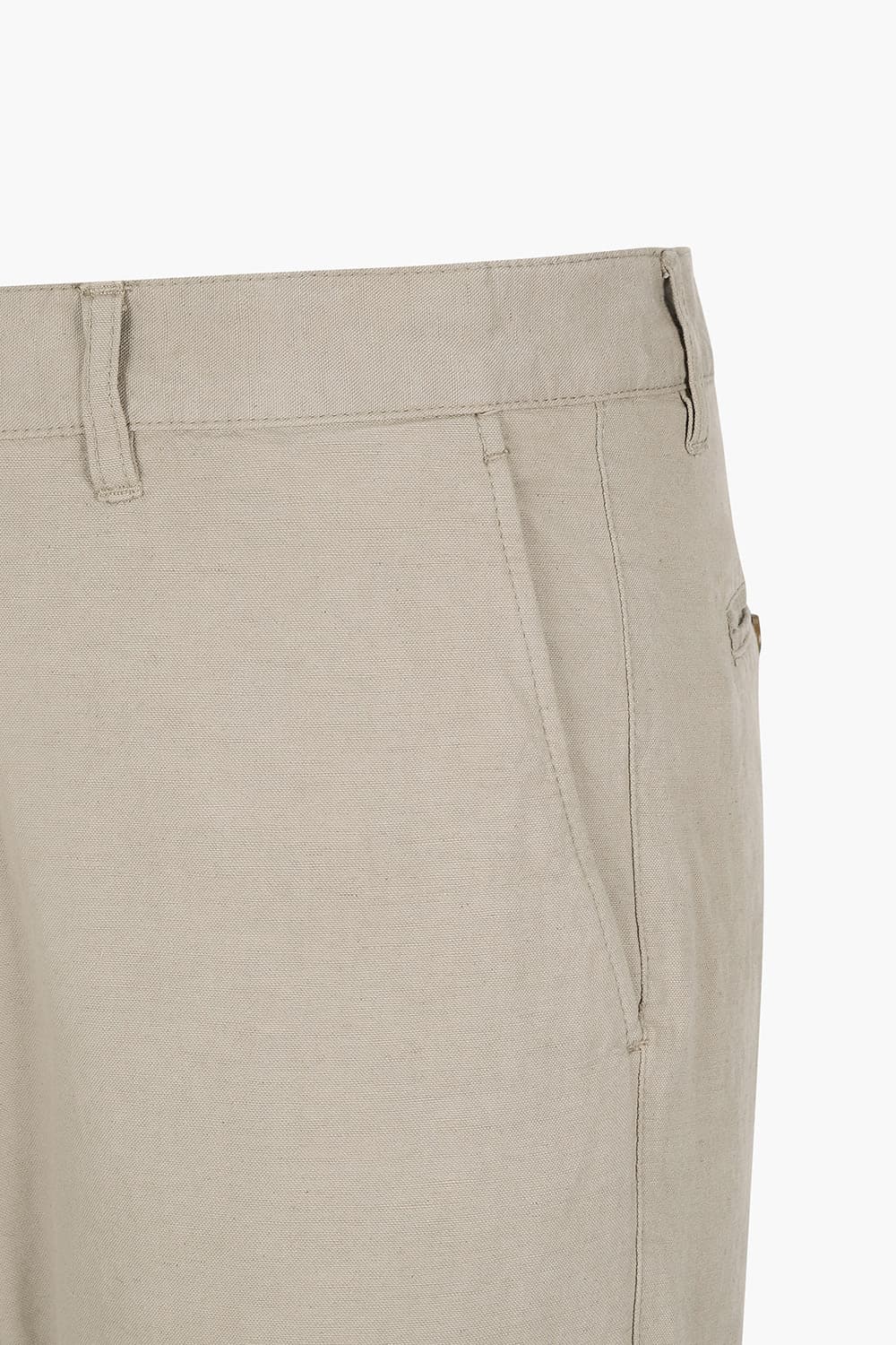 린넨 혼방 스트레이트 베이지 캐주얼 팬츠