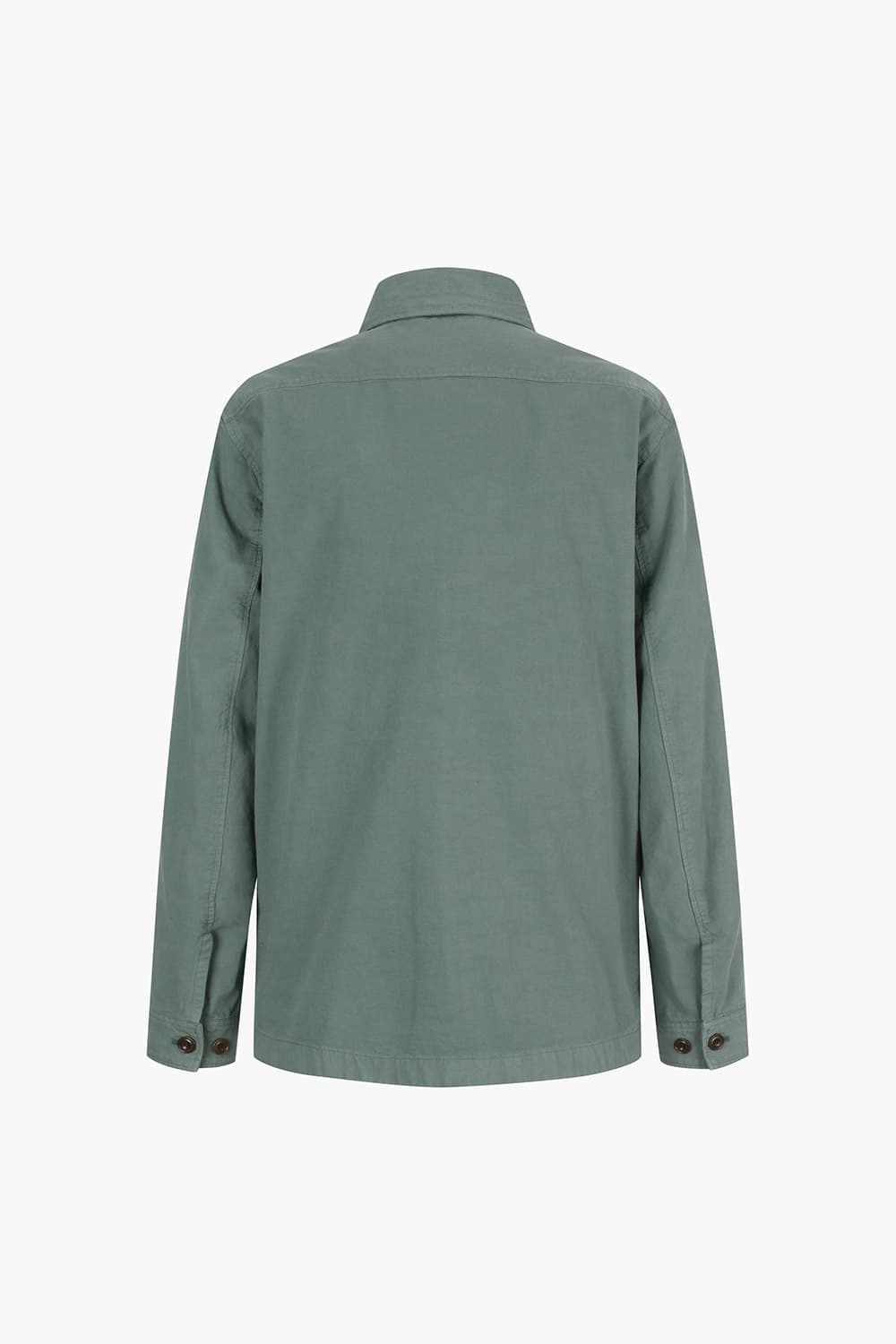 DON 린넨 혼방 투 포켓 셔츠형 108 블루그린 캐주얼 자켓