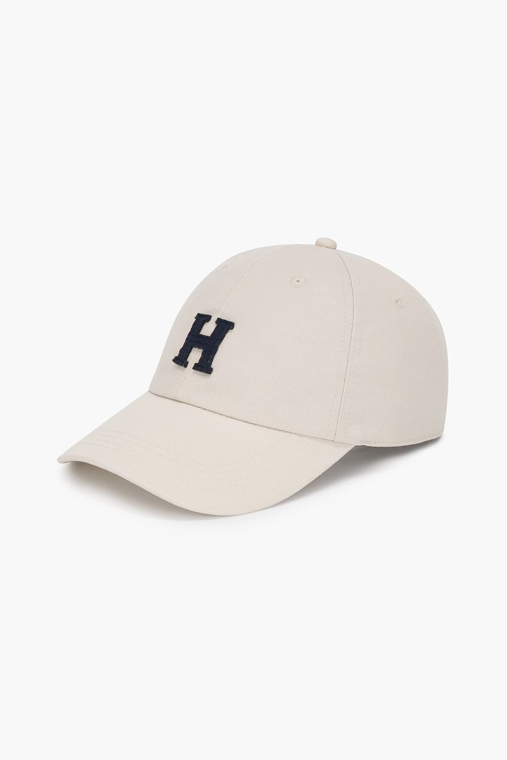 코튼 H 빅 로고 101 라이트베이지 볼캡