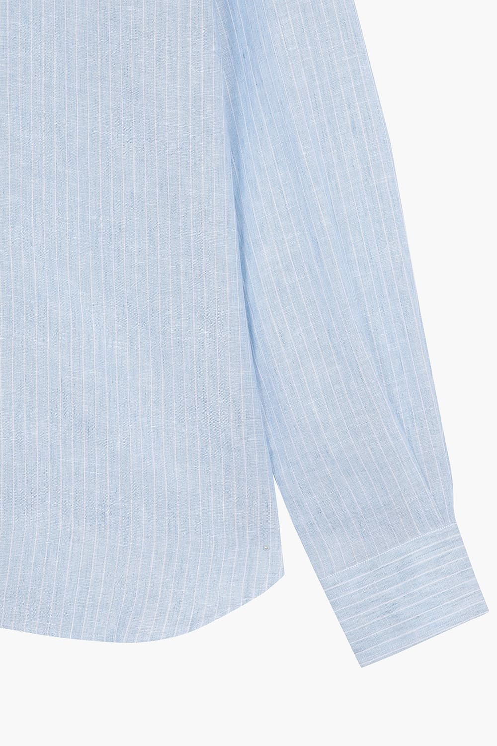 BEAULIEU 린넨 스트라이프 313 라이트블루 셔츠