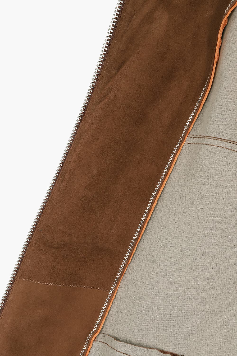 GIUBBINO 램스킨 바이커 가죽 803 레드브라운 점퍼