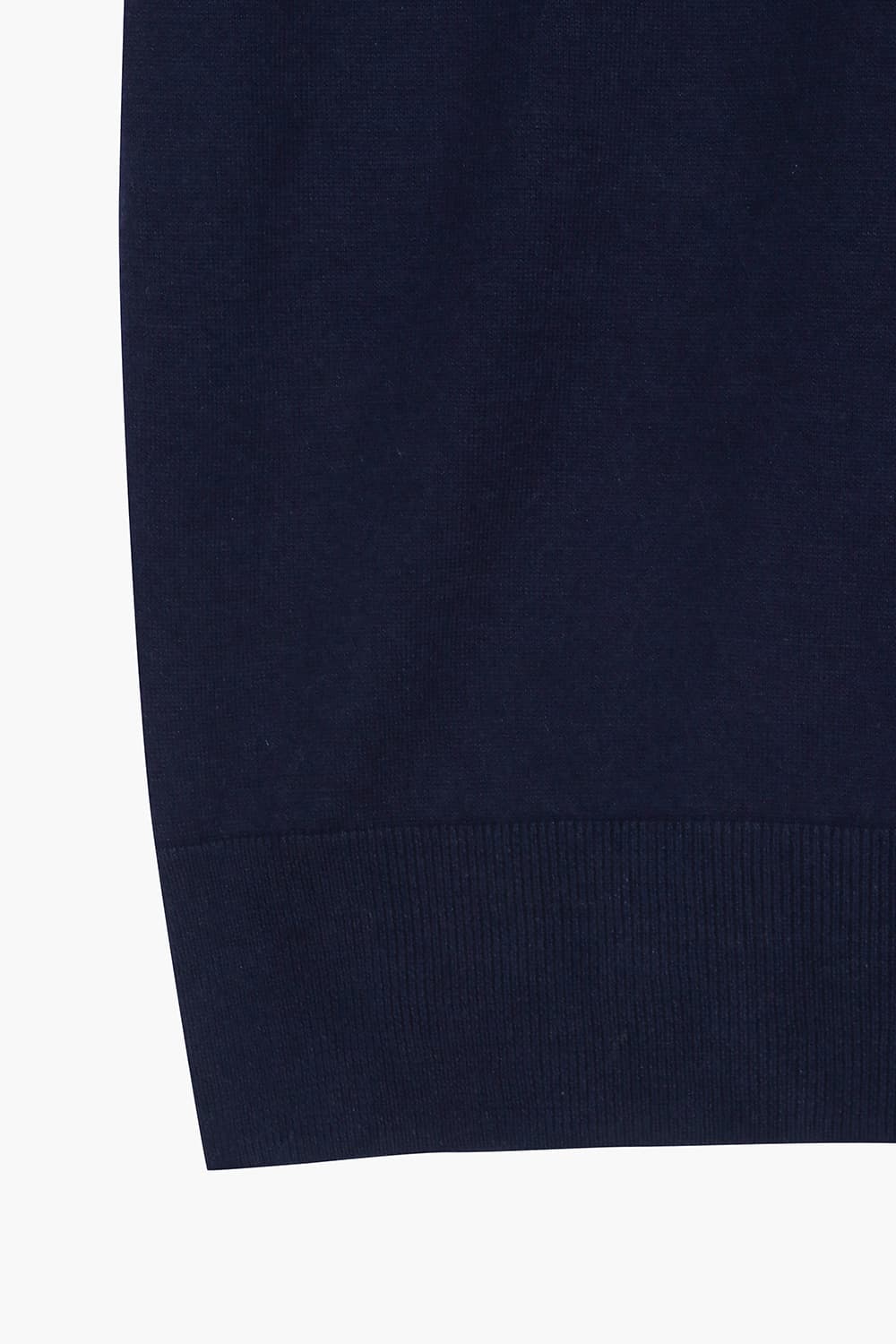 실크 혼방 폴로 505 다크네이비 반소매 니트