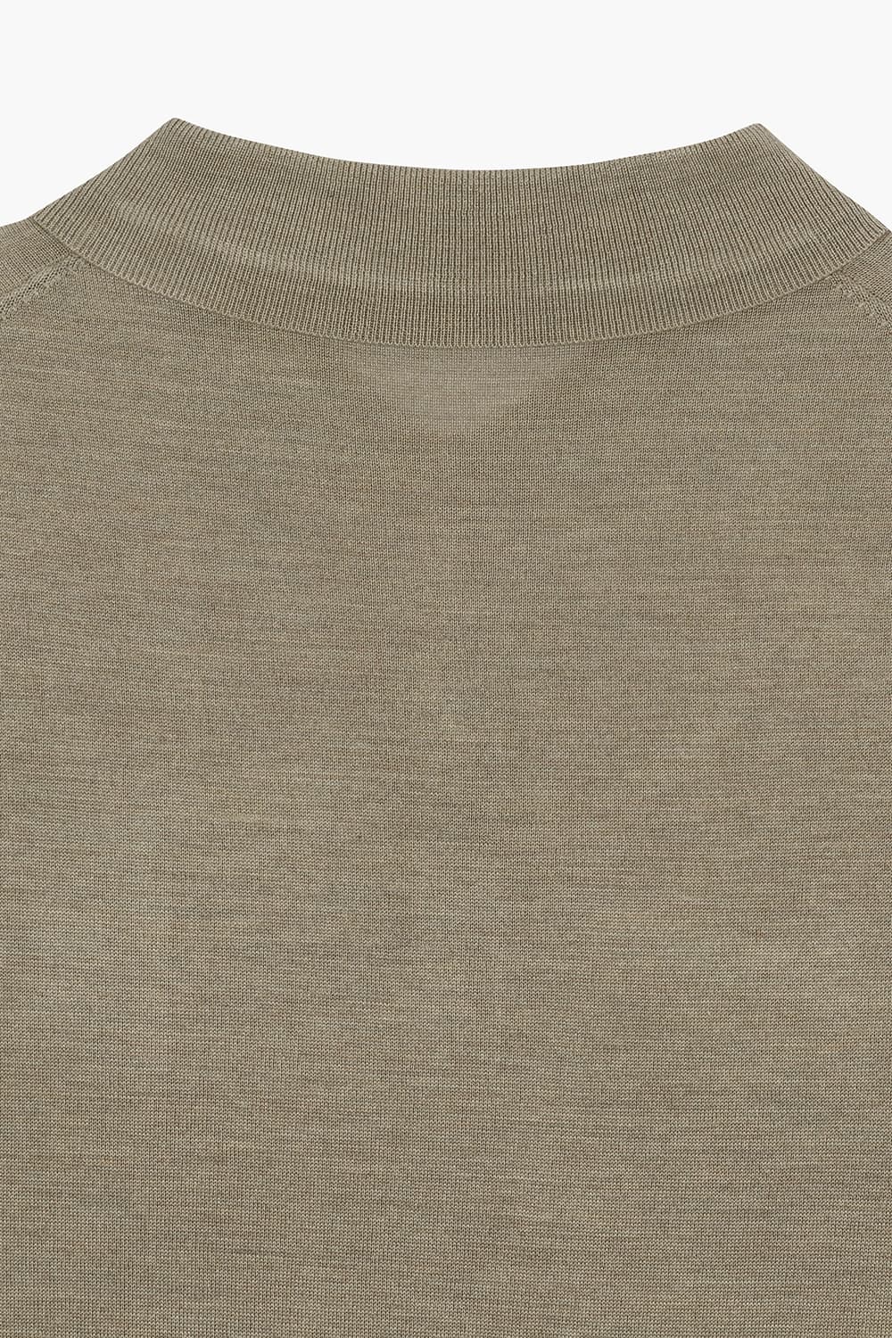 캐시미어 혼방 폴로 504 라이트브라운 반소매 니트