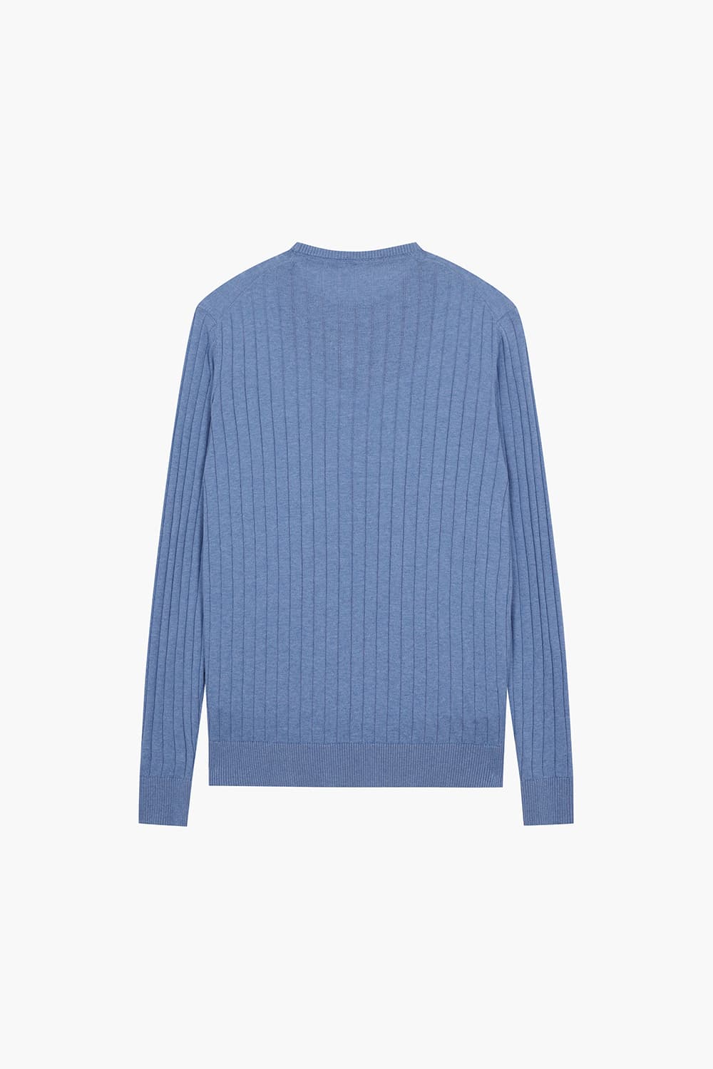 ROND 코튼 크루넥 103 블루 긴소매 니트