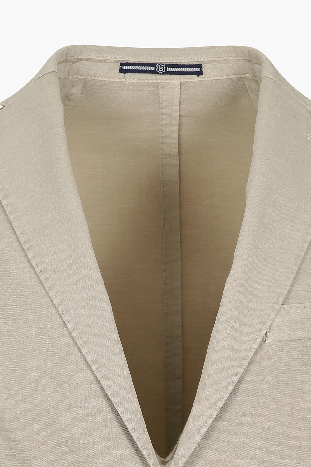 린넨 혼방 베이지 테일러드 자켓