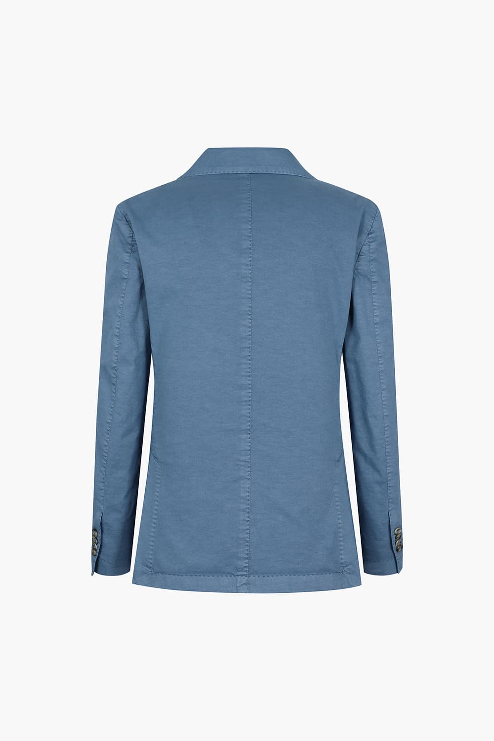 린넨 혼방 블루 테일러드 자켓