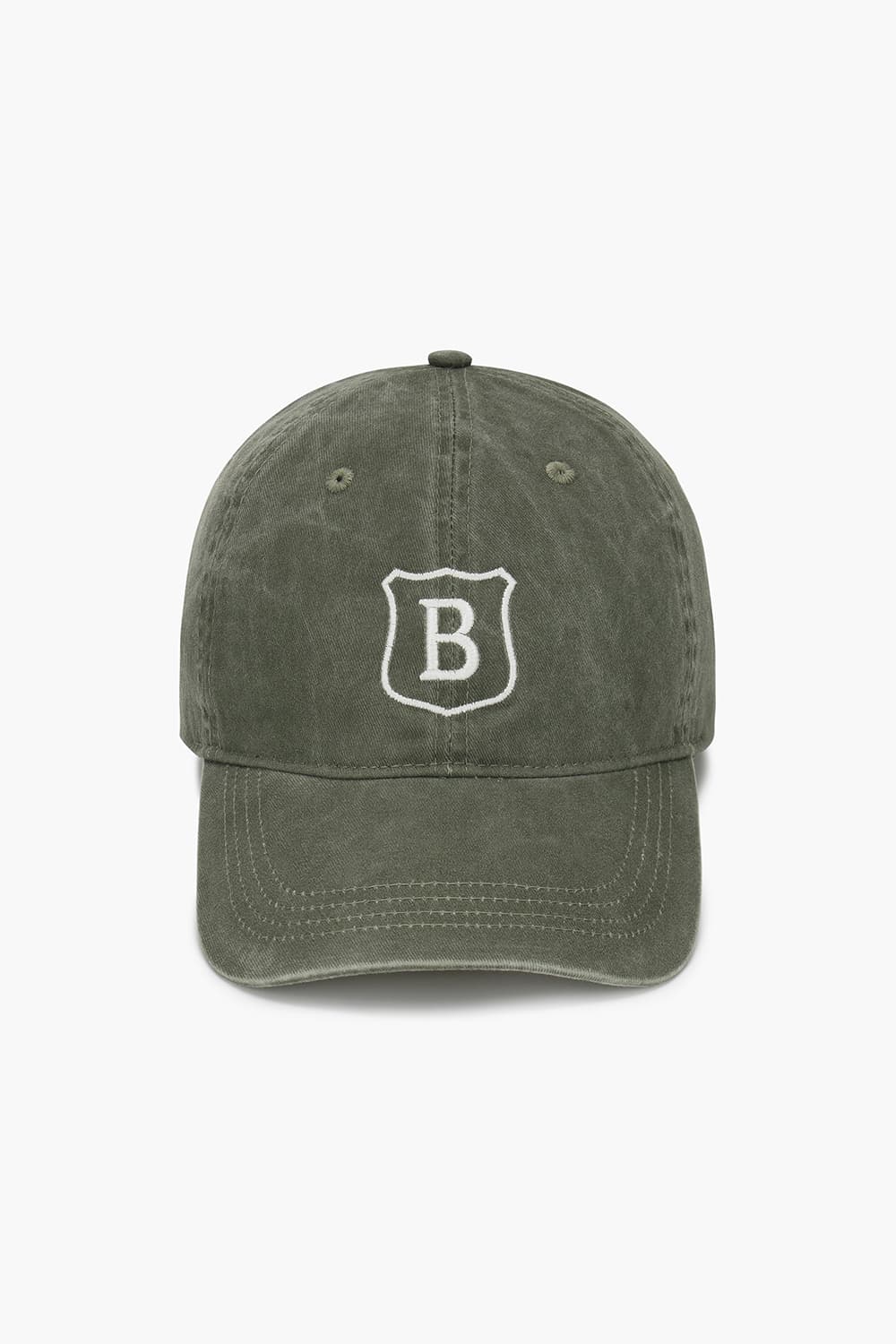 CASQUETTE 코튼 B 로고 101 카키 볼캡