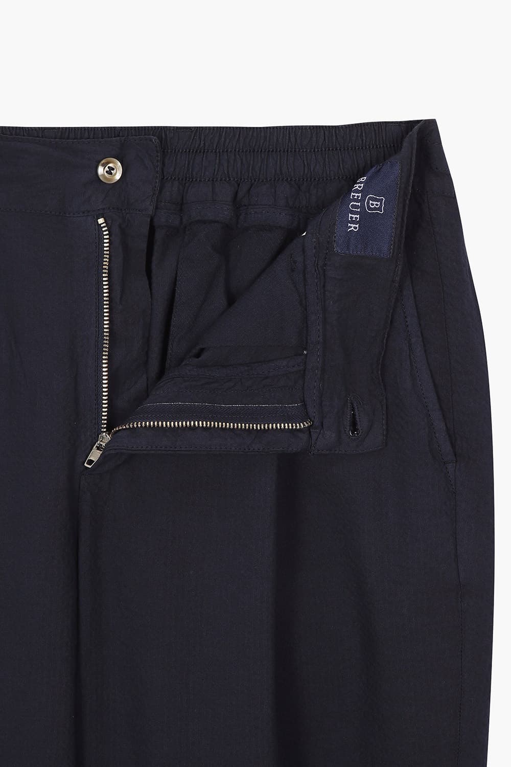 SEERSUCKER 코튼 핀턱 스트레이트 팬츠 AMALFIC59604