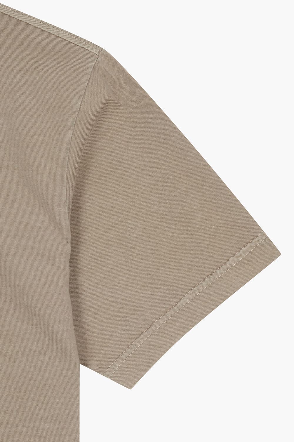 MC 코튼 노 버튼 502 라이트브라운 반소매 티셔츠