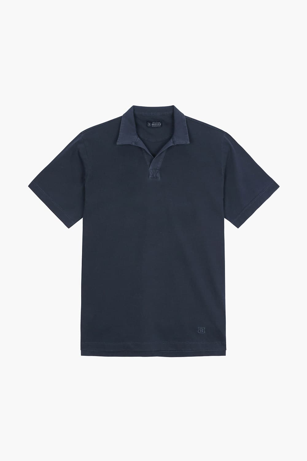 MC 코튼 노 버튼 502 다크네이비 반소매 티셔츠