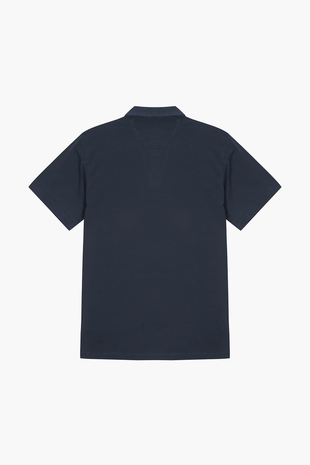 MC 코튼 노 버튼 502 다크네이비 반소매 티셔츠