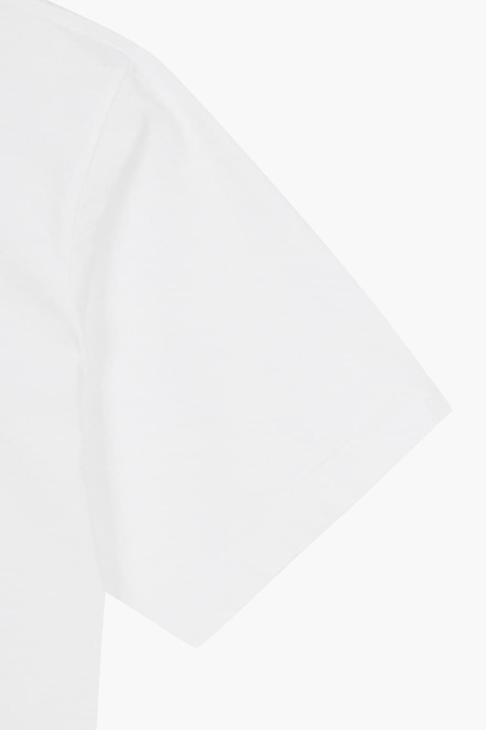 MC 코튼 노 버튼 502 화이트 반소매 티셔츠