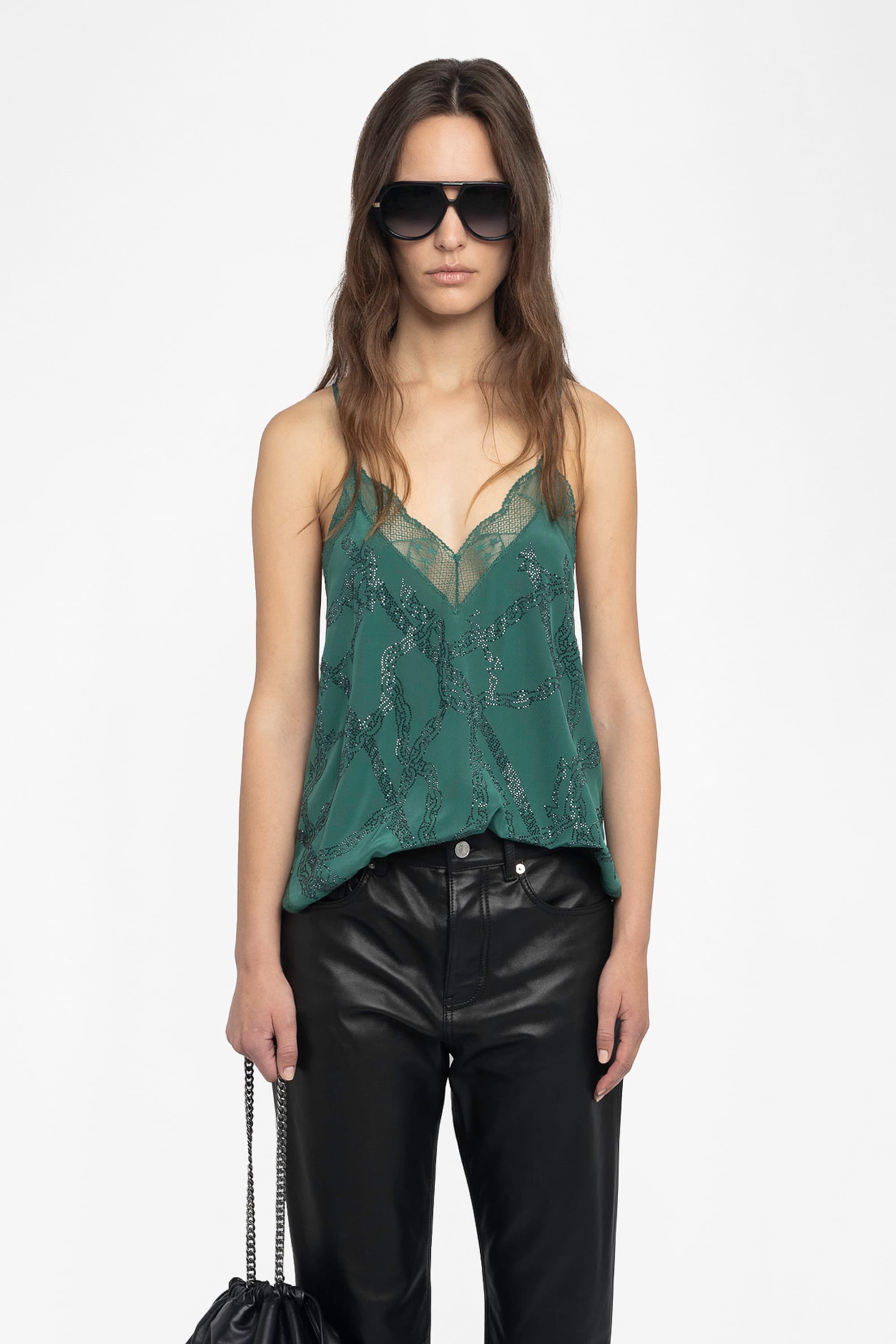 Christy Strass Silk Camisole