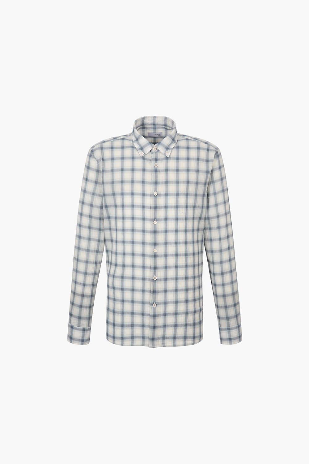 시어서커 체크 346 뉴 캐주얼 핏 셔츠 블루 SE5SM21LS346SBU