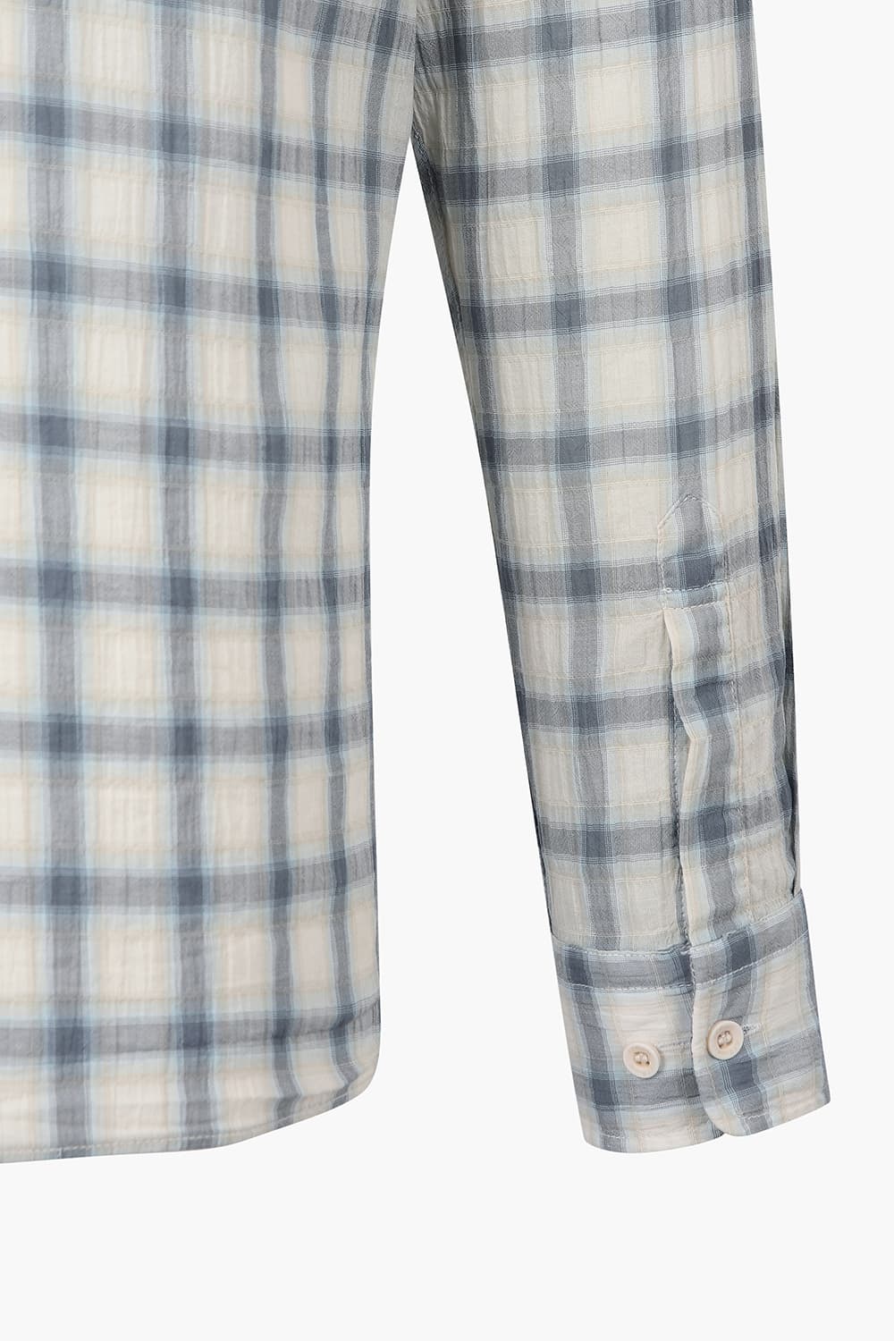 시어서커 체크 346 뉴 캐주얼 핏 셔츠 블루 SE5SM21LS346SBU