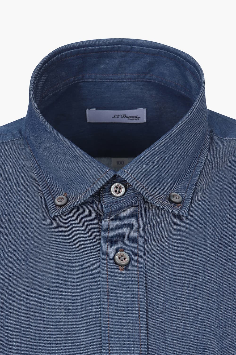 데님 라이크 트리콜로르 333 뉴 캐주얼 핏 셔츠 네이비 SE5SM21LS333SNY