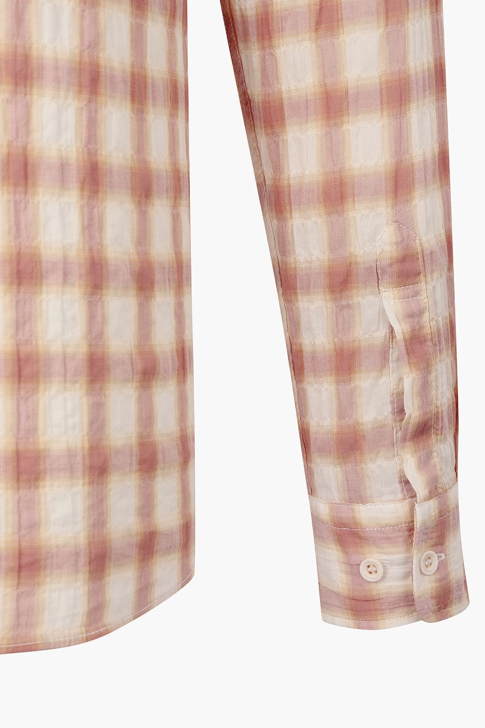 시어서커 체크 346 뉴 캐주얼 핏 셔츠 오렌지 SE5SM21LS346SOR