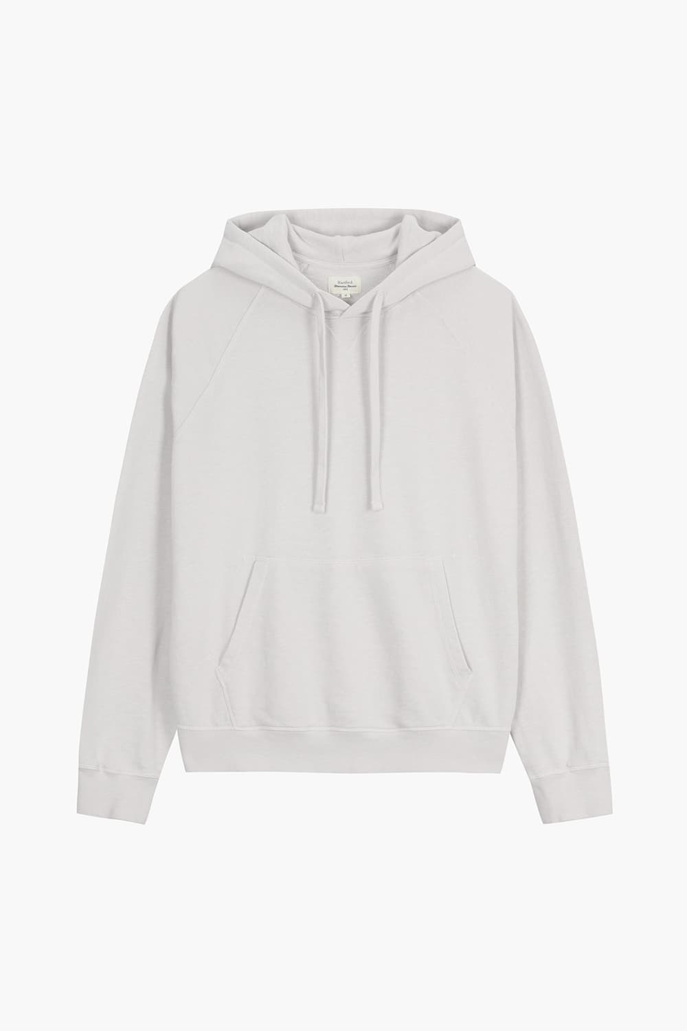 코튼 후드 라이트그레이 긴소매 티셔츠