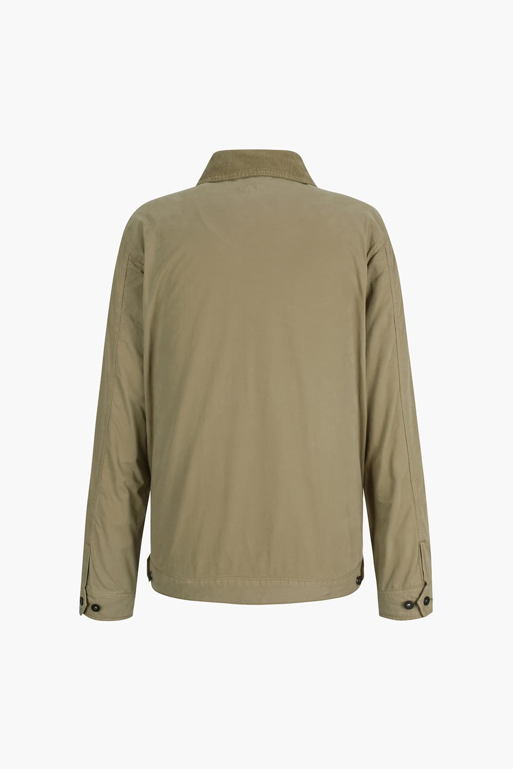 코튼 코듀로이 넥카라 베이지 점퍼