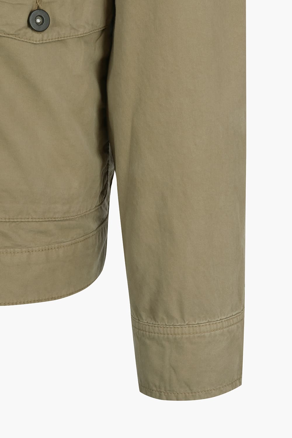 코튼 코듀로이 넥카라 베이지 점퍼