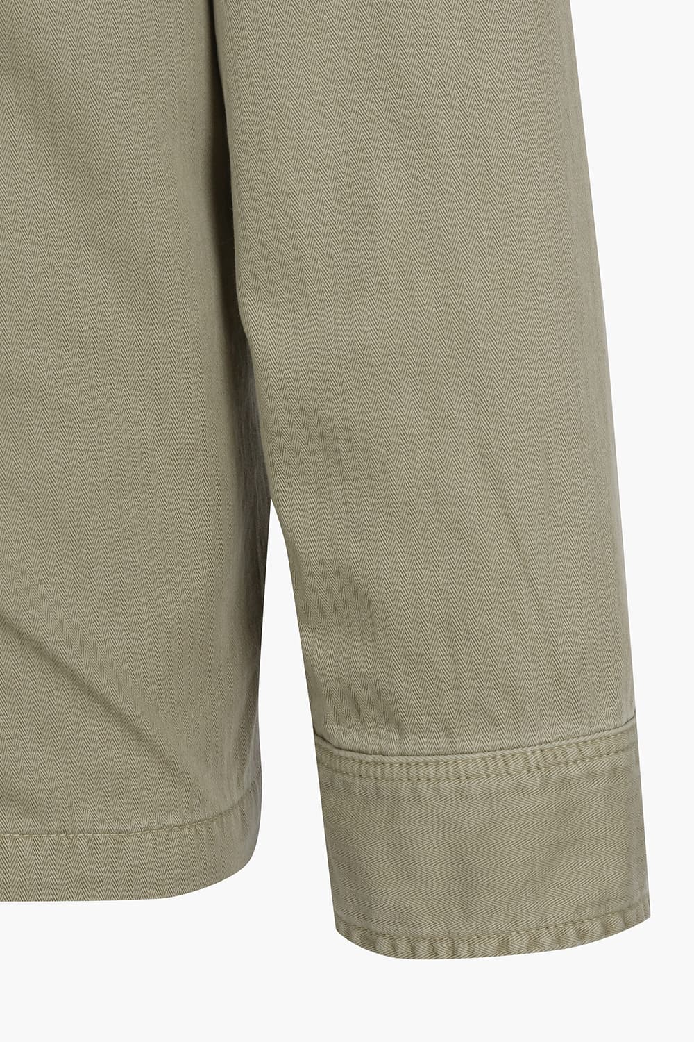 코튼 투 포켓 셔츠형 라이트카키 캐주얼 자켓