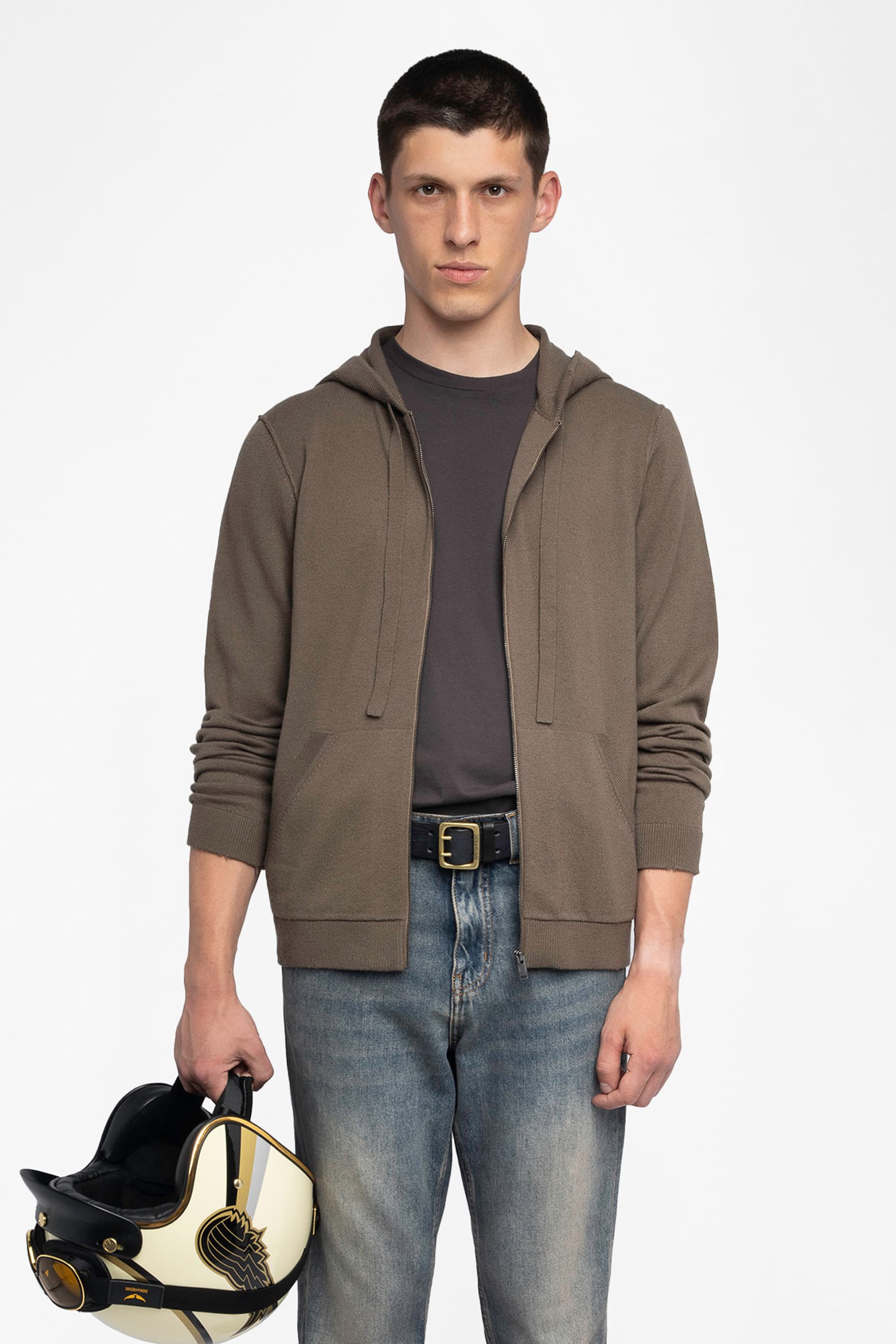 Clash Western Zip-Up Cardigan