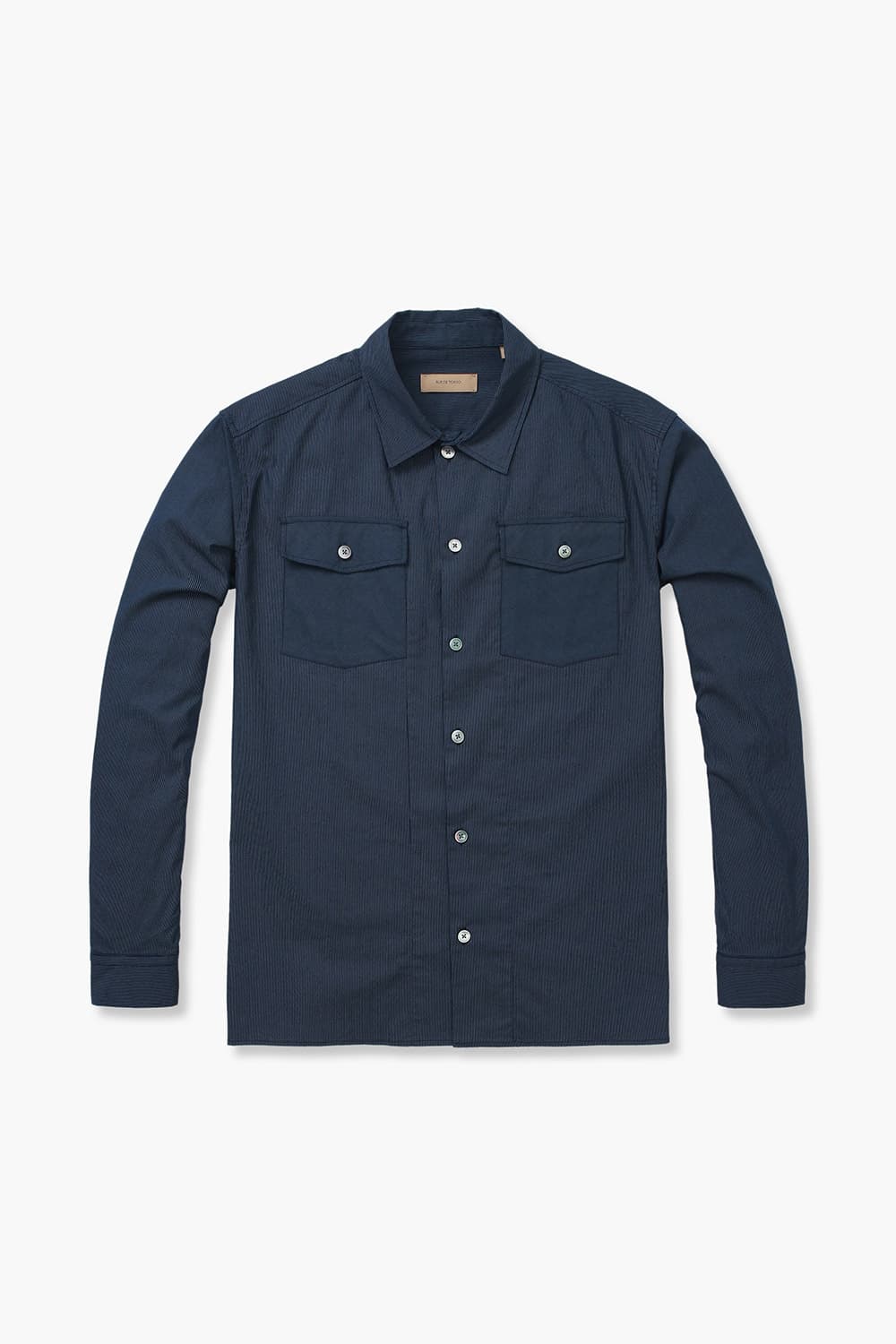 SEFTON 린넨 버튼 다운 투 포켓 셔츠