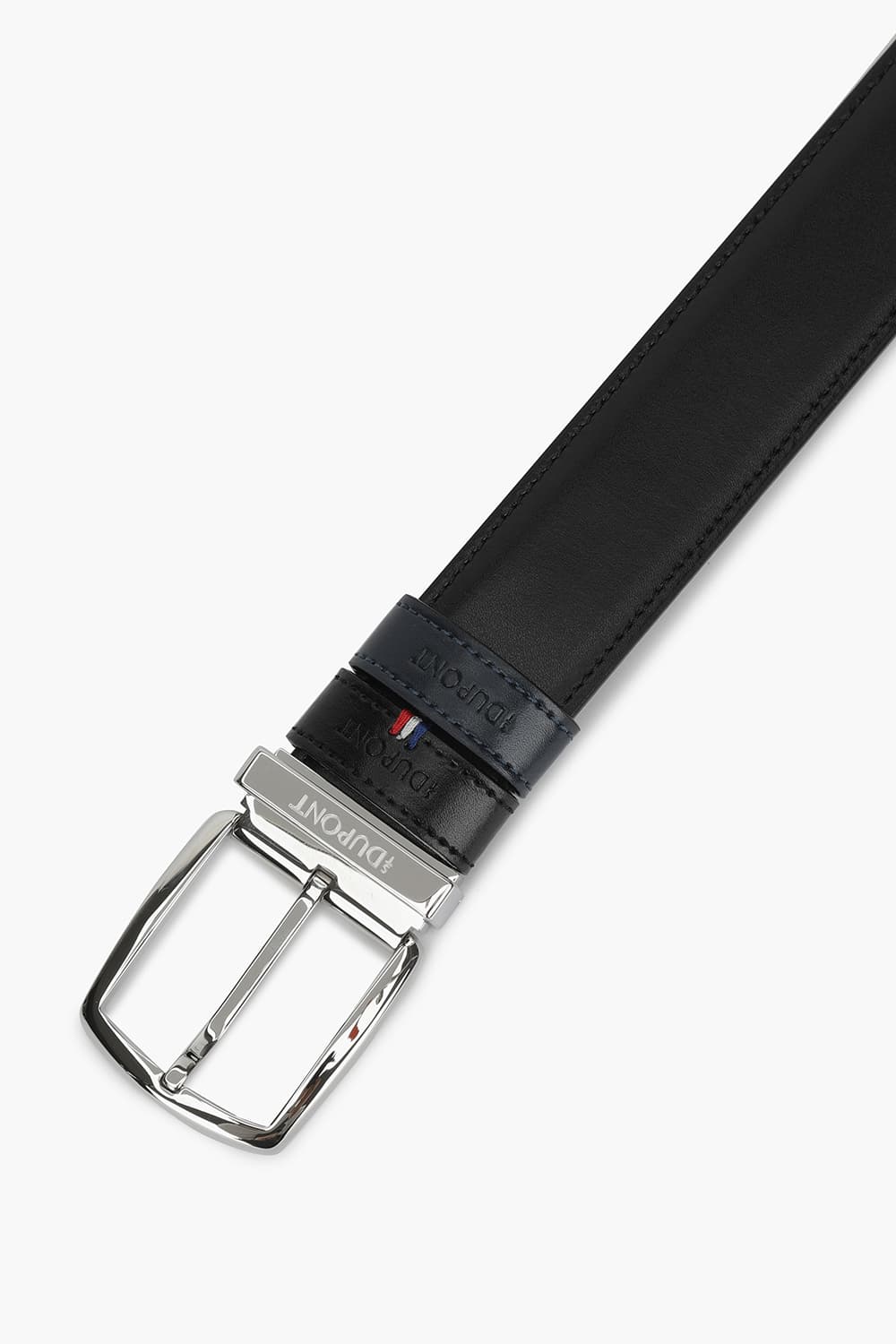 25 뉴 로고 핀 버클 팔라듐 35mm 블랙/네이비 스무스 벨트 CJ8350013Z