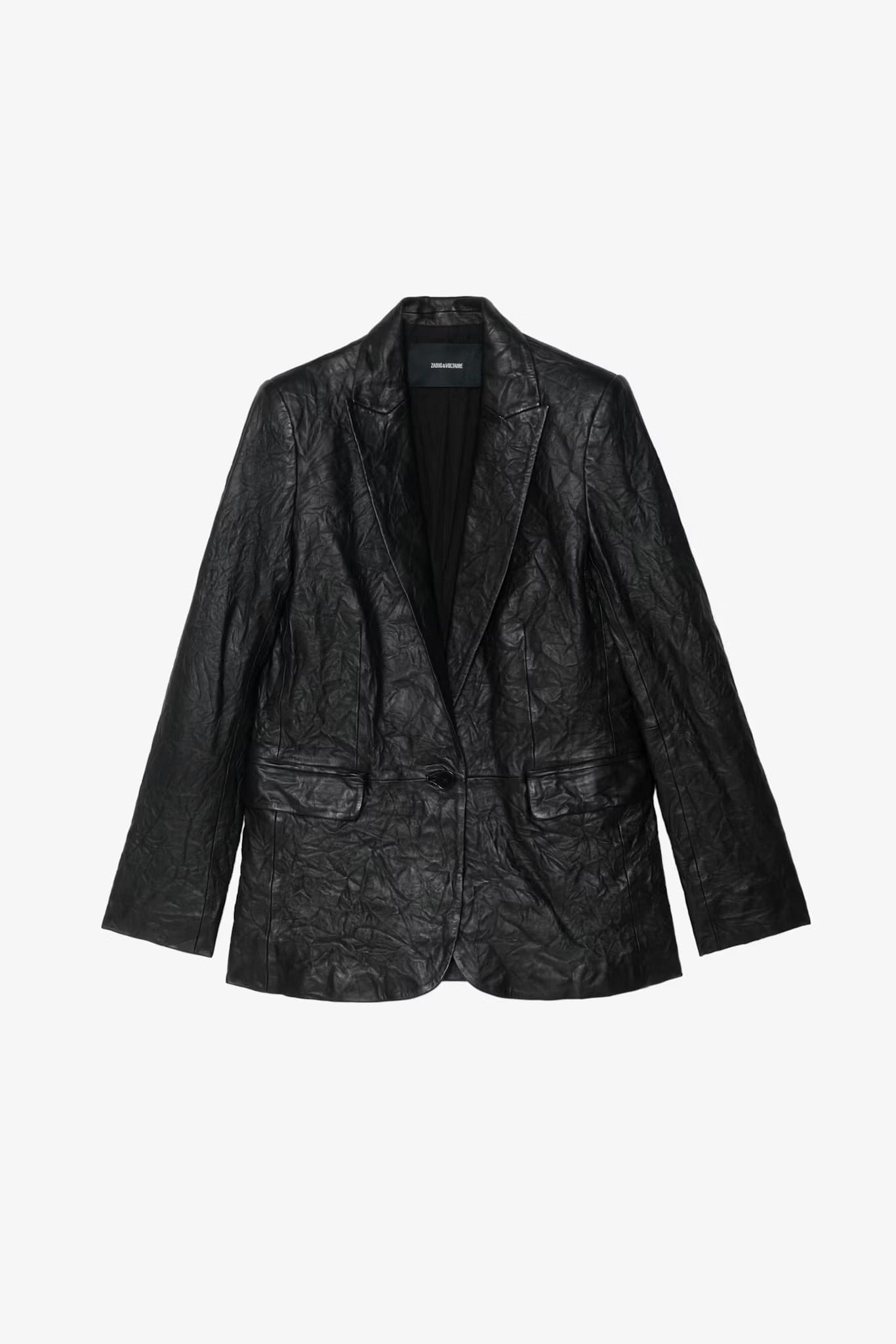 Valse Crinkled Leather Jacket