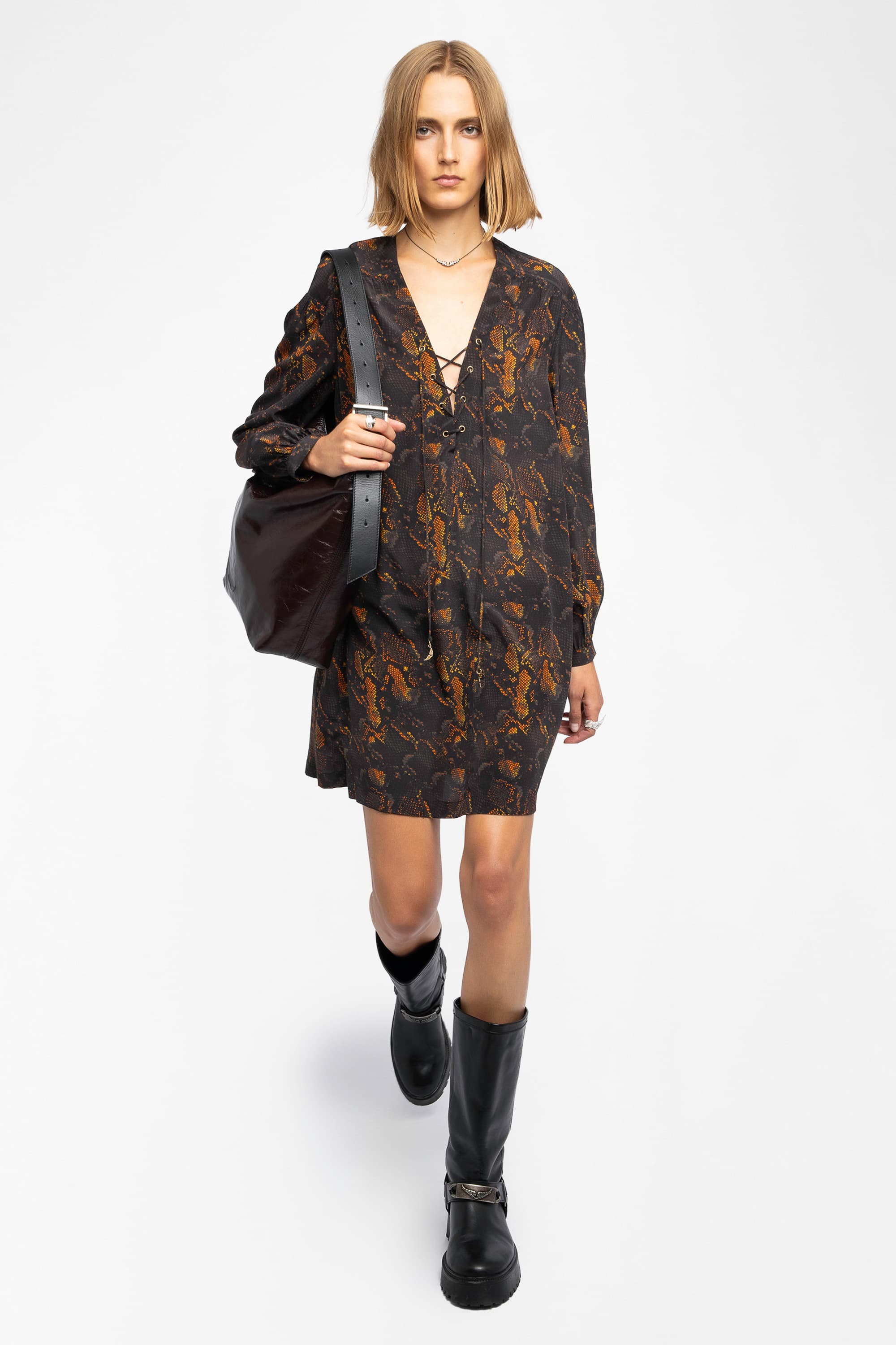 Ramela Python Dress