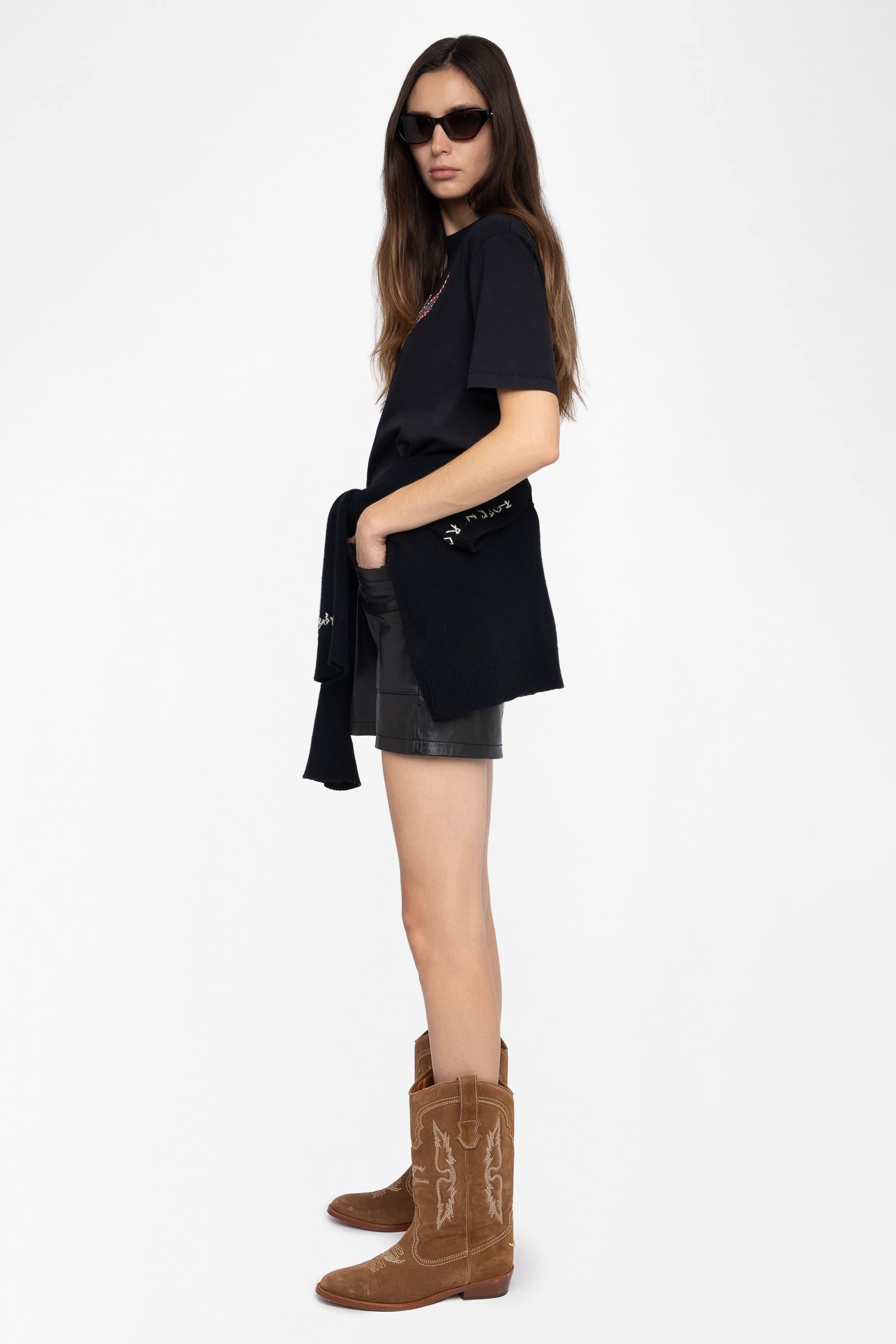 Edwin Heart Wings Strass T-Shirt