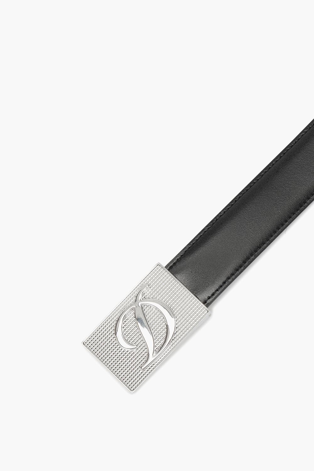 26 D로고 박스 버클 팔라듐 30mm 양면 벨트 블랙스무스/블랙사피아노 CJ8401000KR