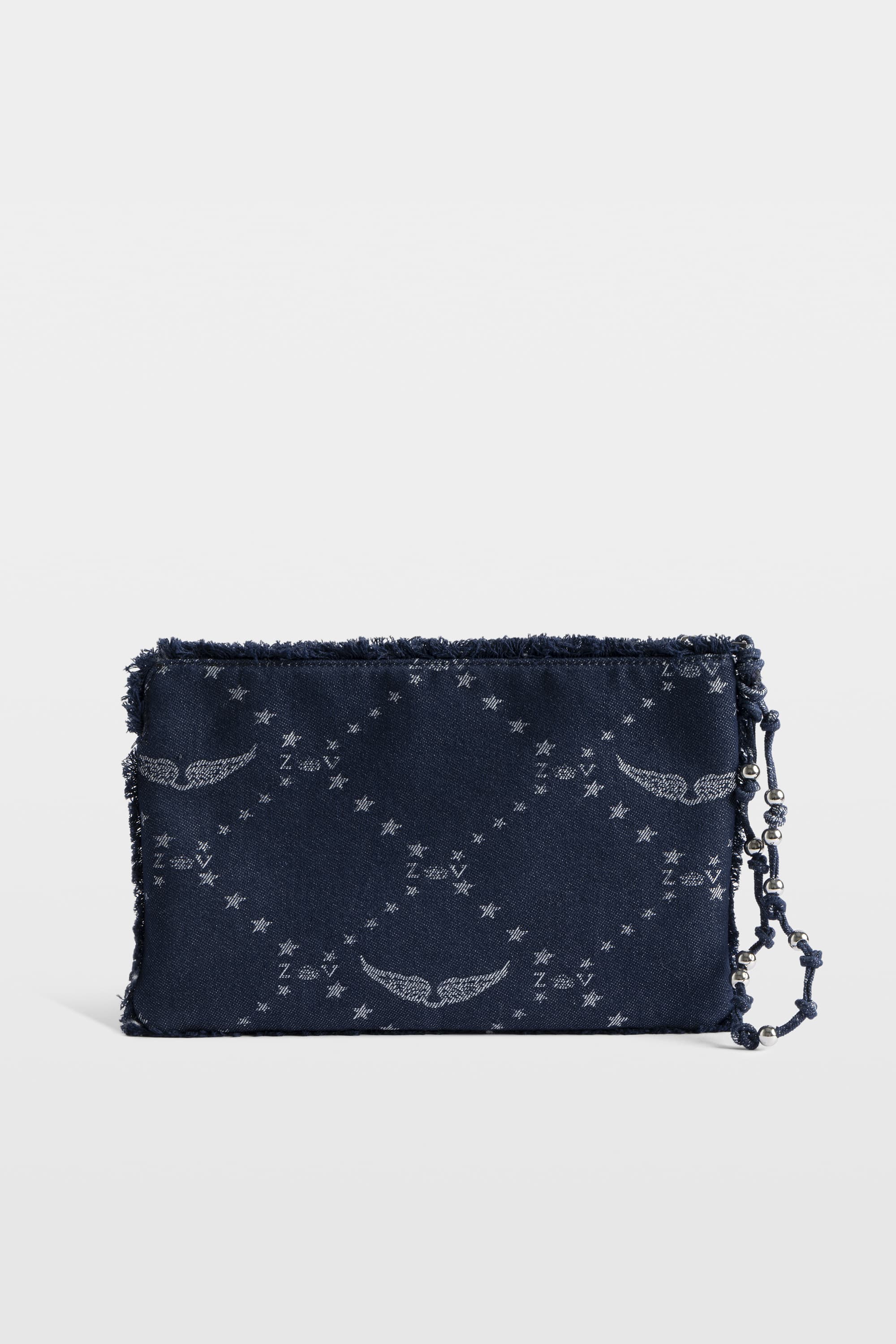 Angel Monogram Denim Clutch