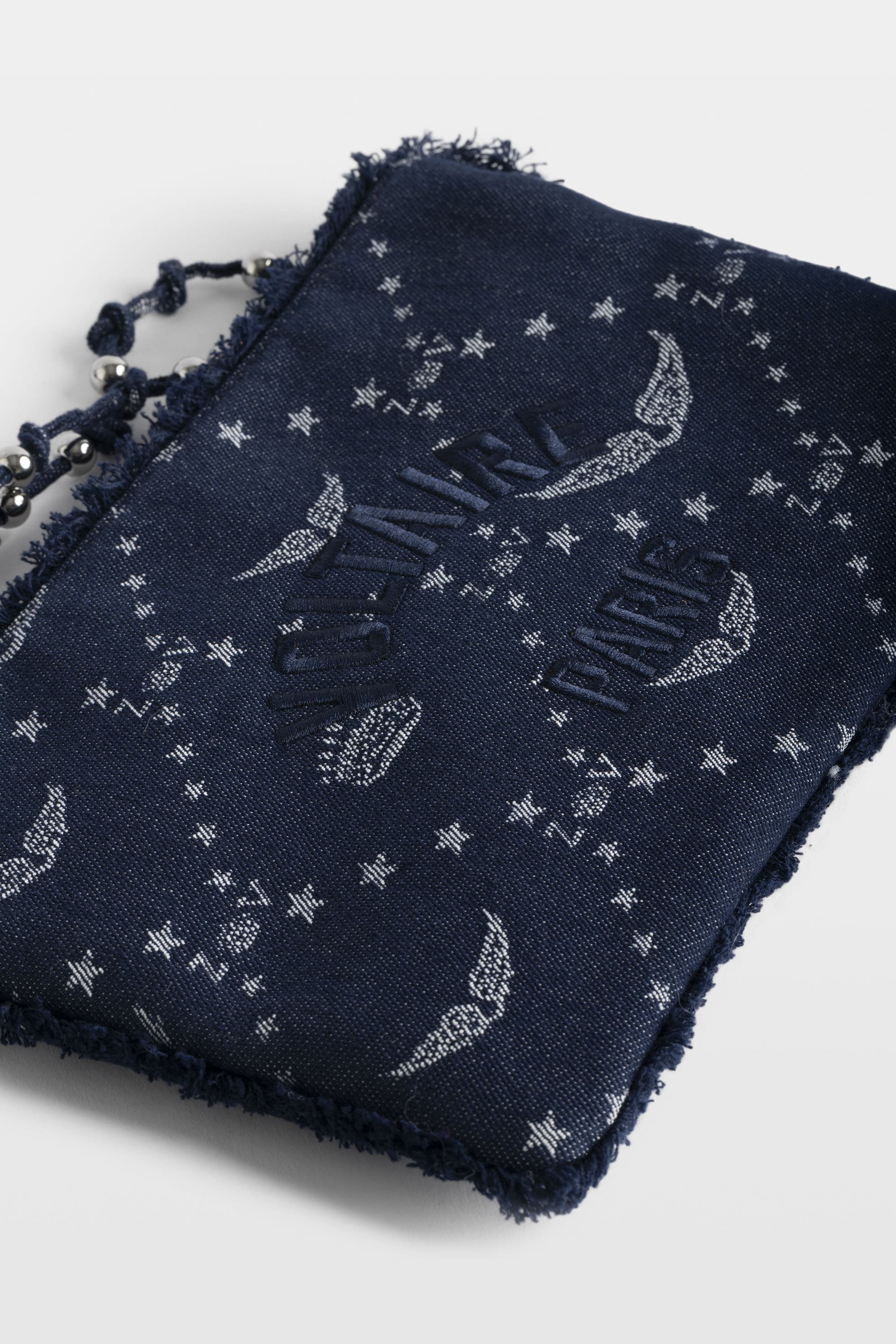 Angel Monogram Denim Clutch