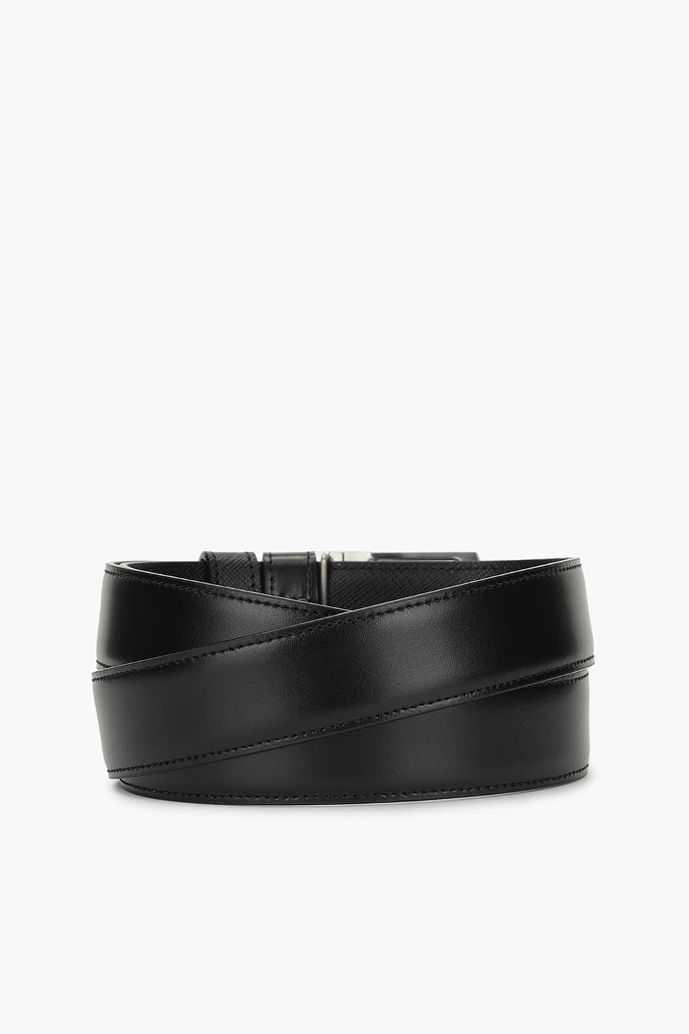 26 D로고 박스 버클 실버 30mm 벨트 블랙스무스/블랙사피아노 CJ8302001KR