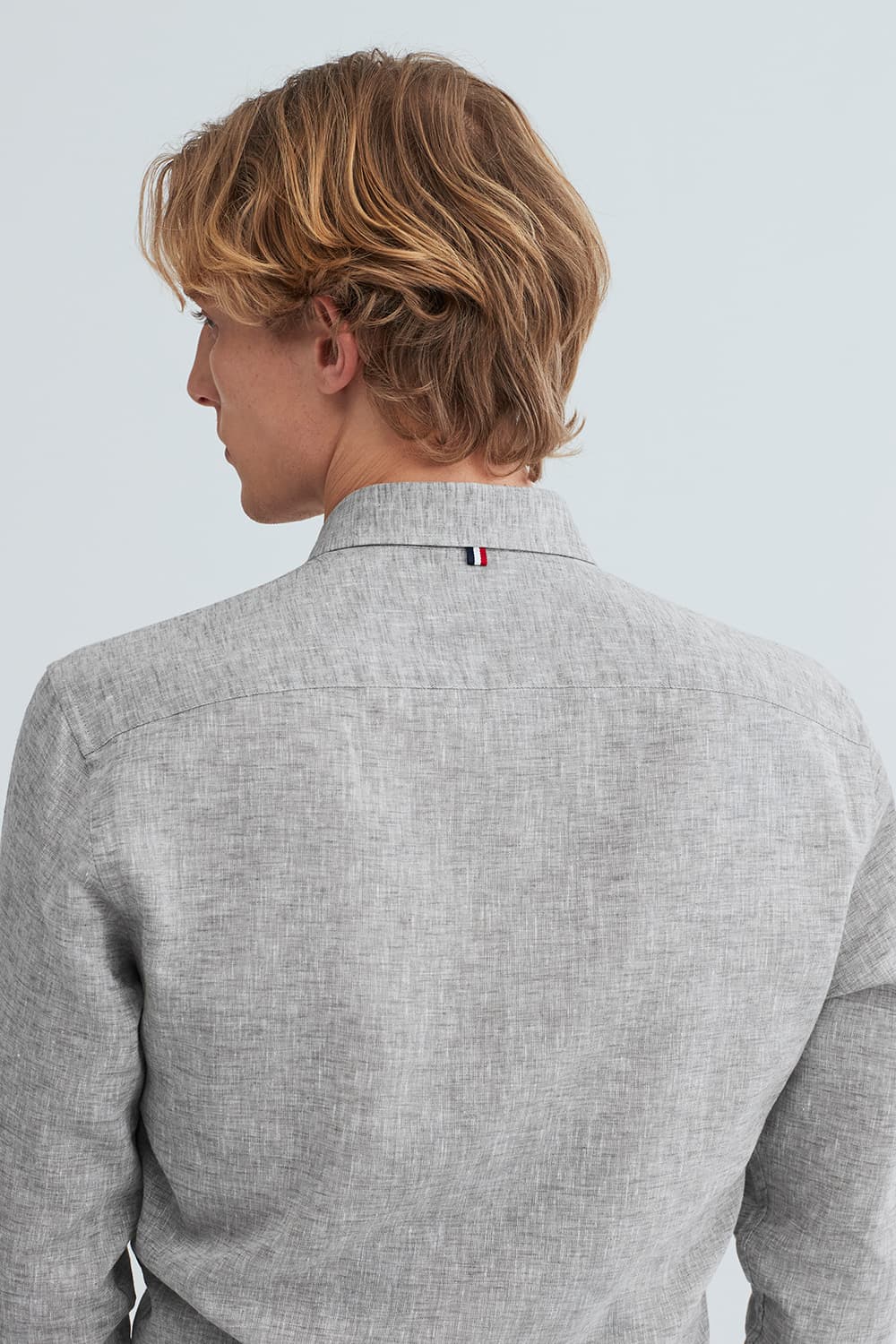 린넨 히든 트리콜로르 954 컴포터블(뉴캐주얼핏) 셔츠 그레이 SE6SM22LS954SBE